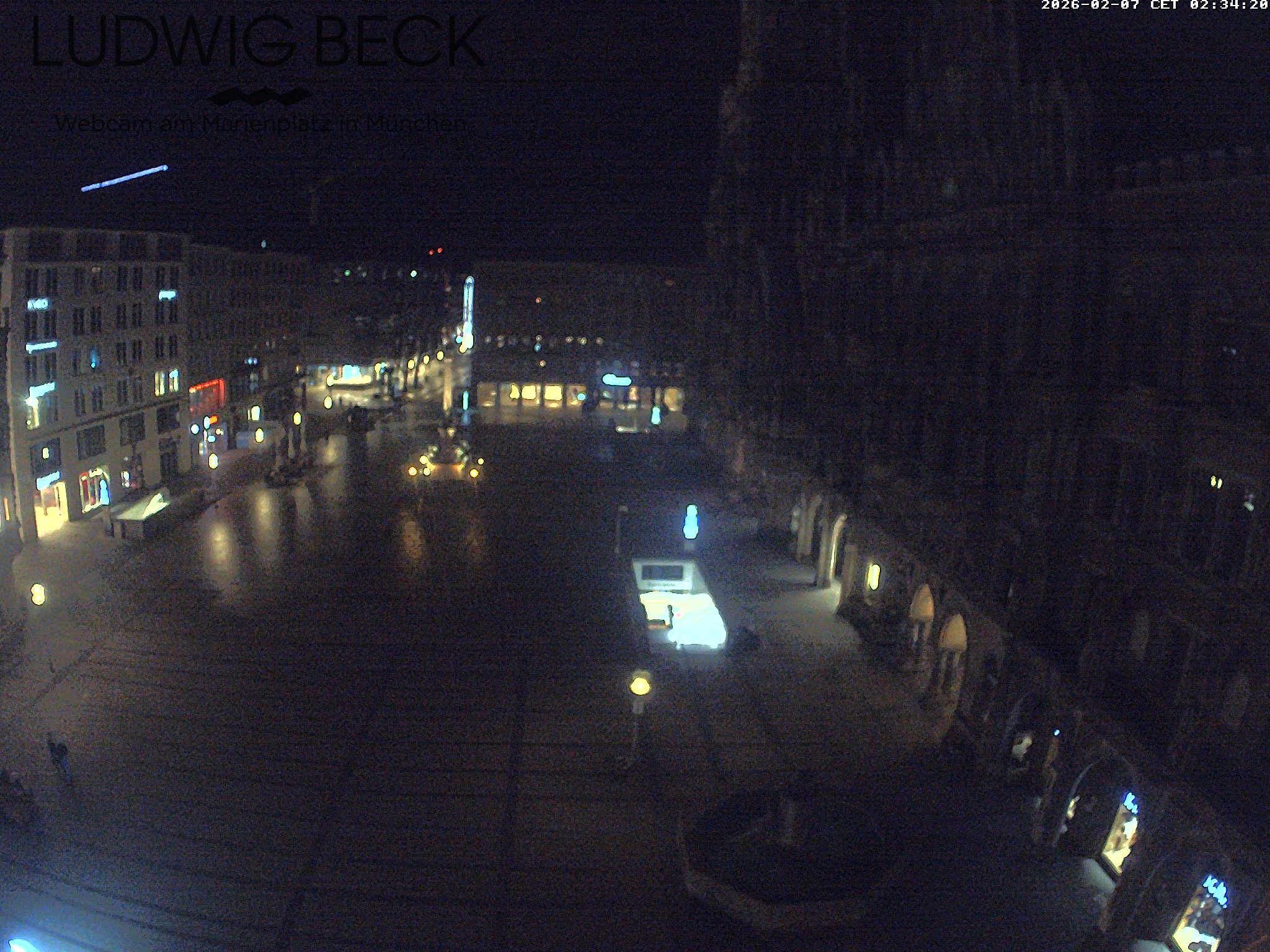 Archiv Foto Webcam am Marienplatz München