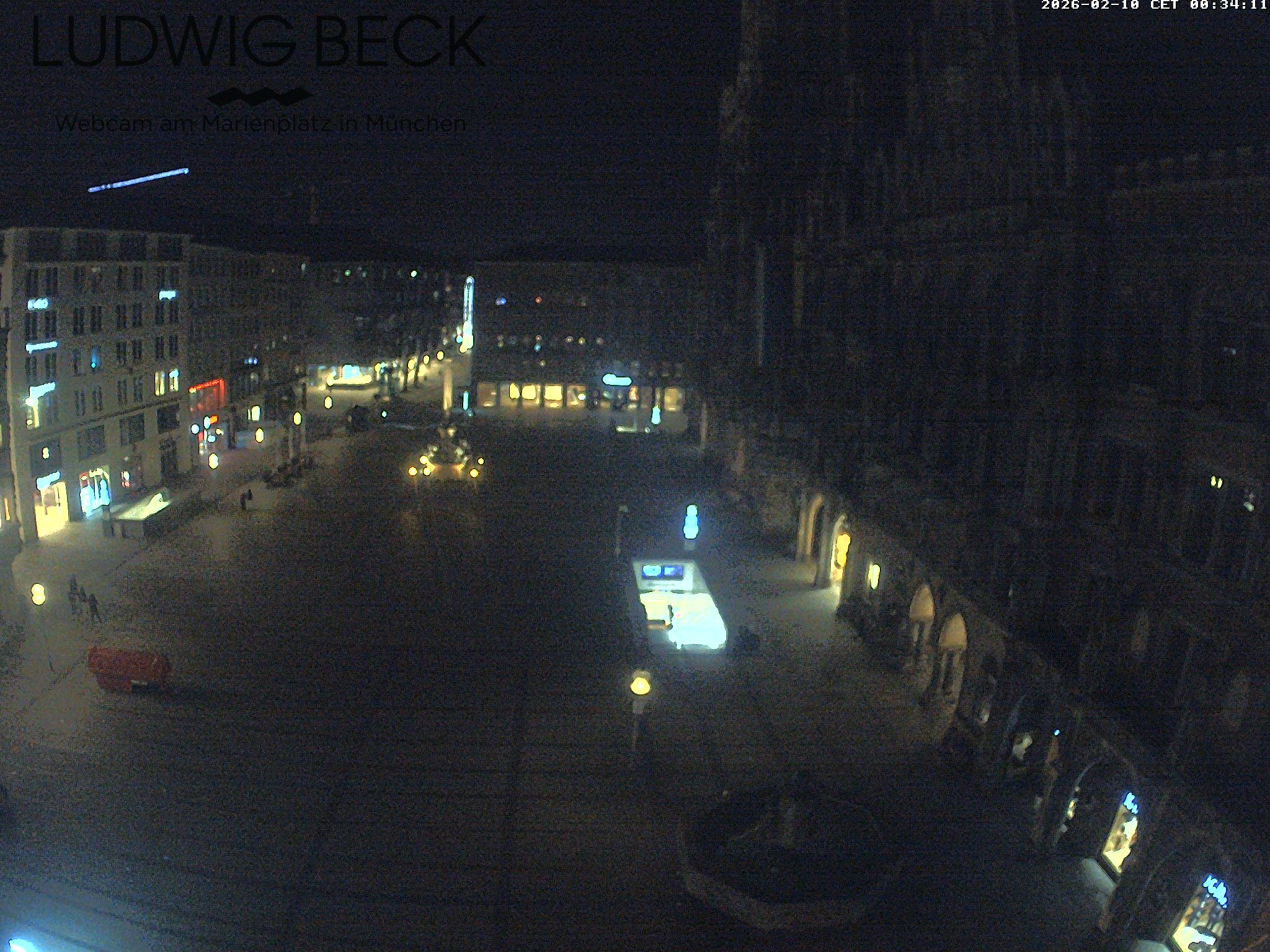Archiv Foto Webcam am Marienplatz München