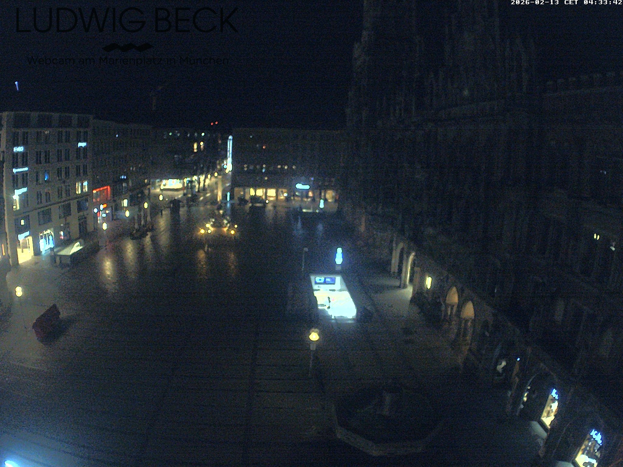 Archiv Foto Webcam am Marienplatz München