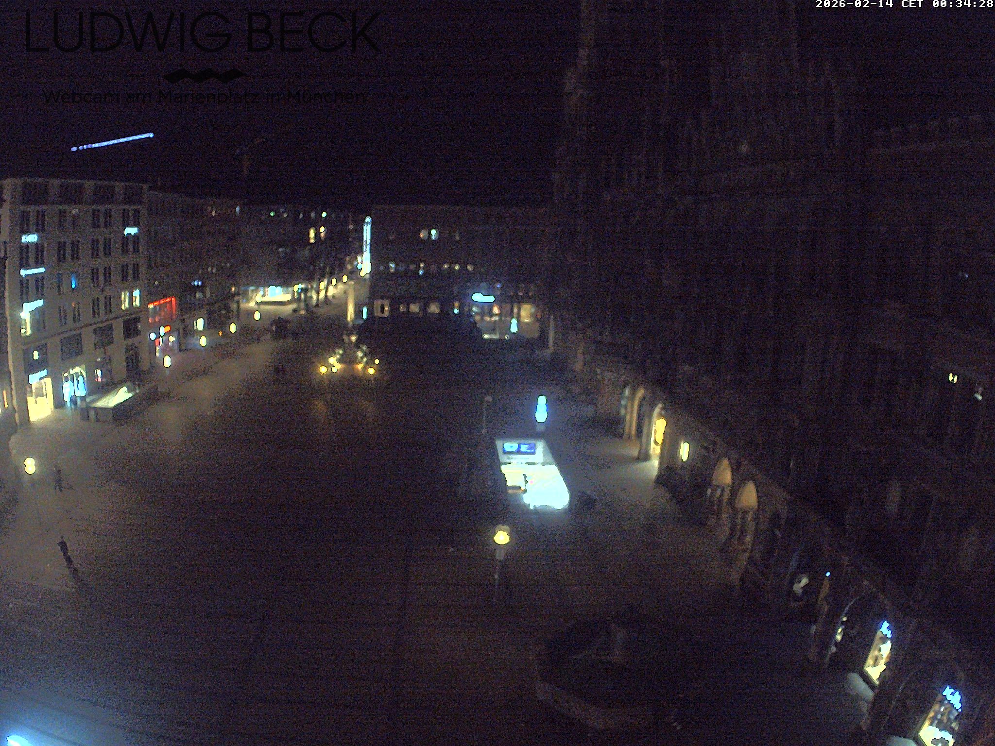 Archiv Foto Webcam am Marienplatz München