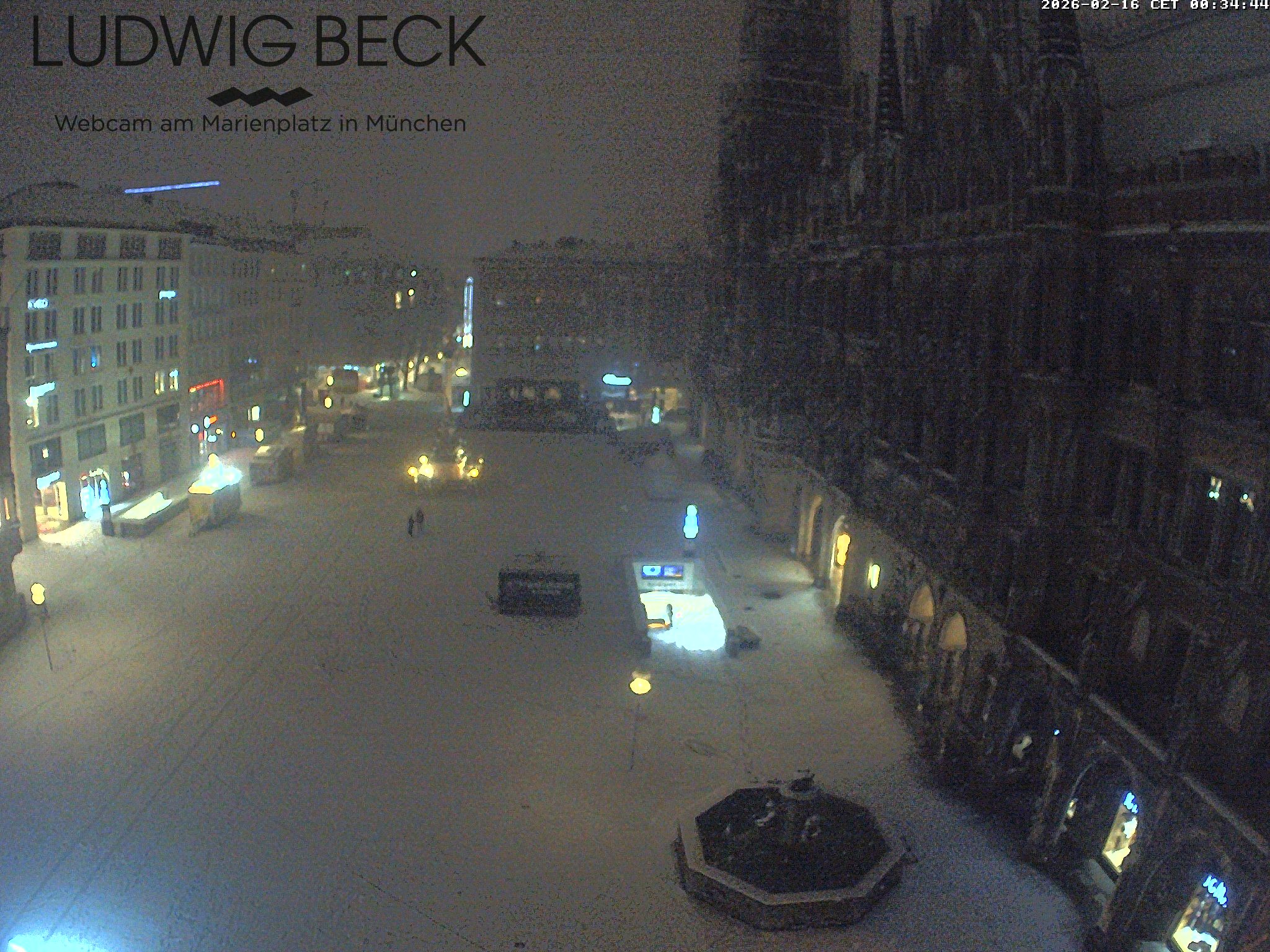 Archiv Foto Webcam am Marienplatz München