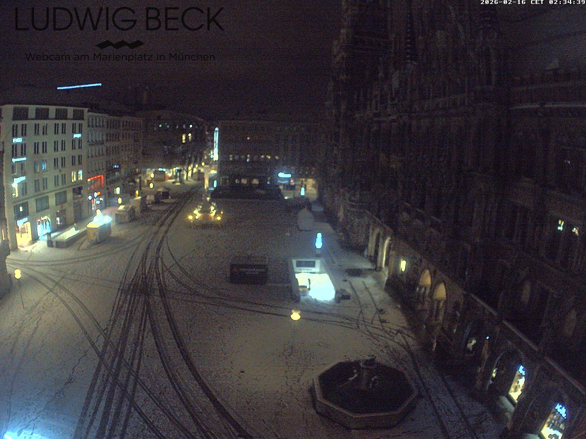 Archiv Foto Webcam am Marienplatz München