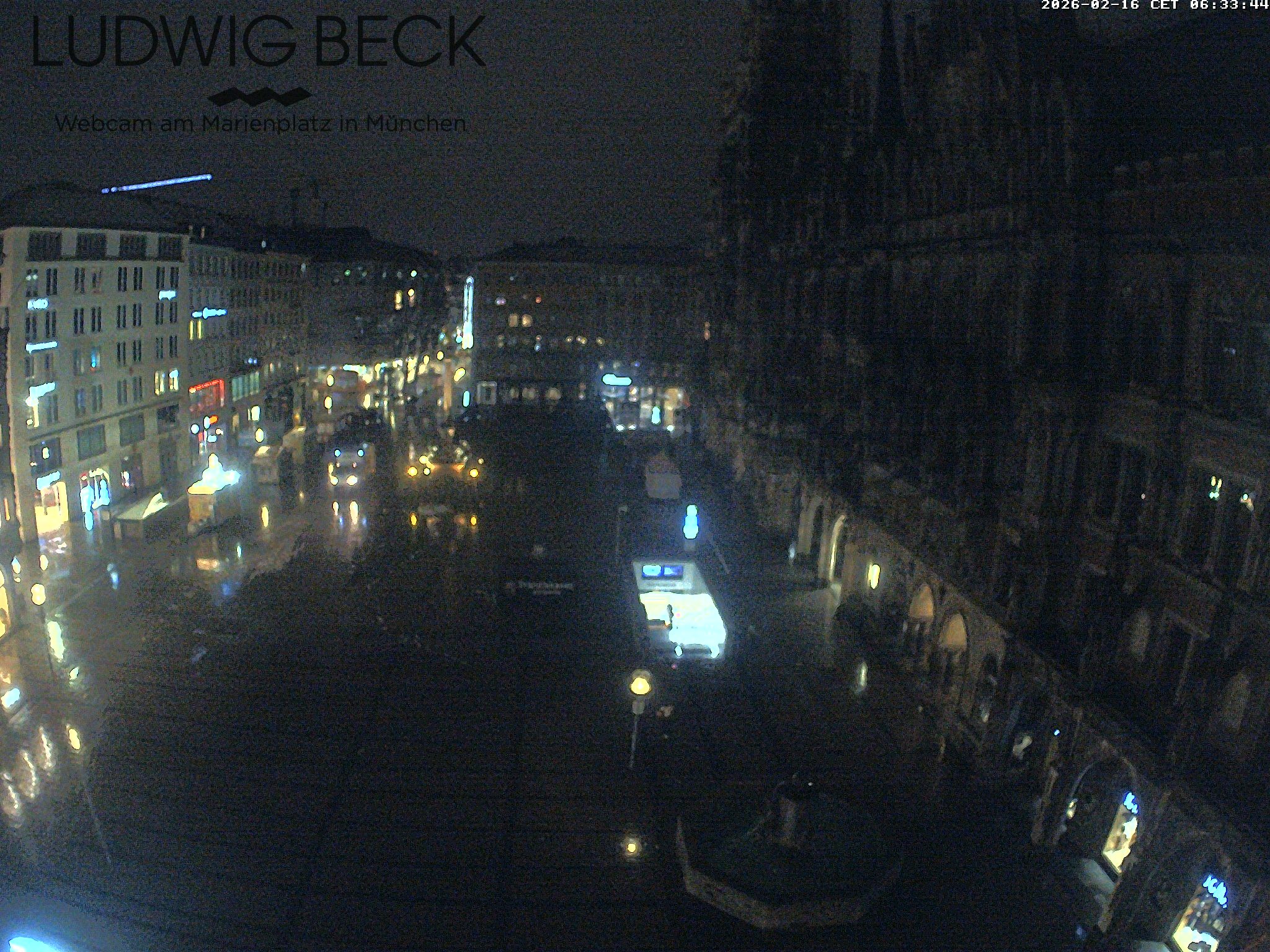 Archiv Foto Webcam am Marienplatz München