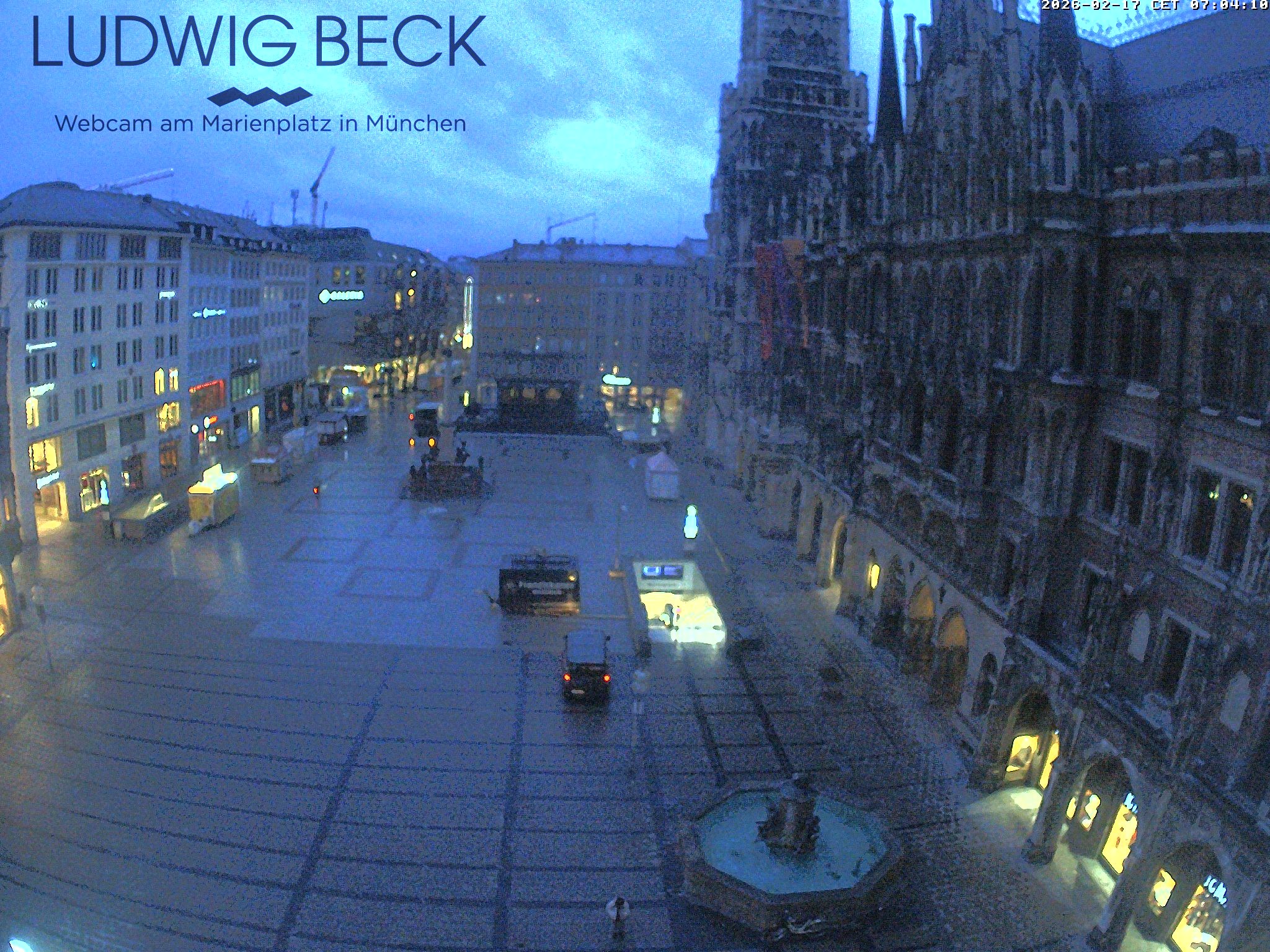 Archiv Foto Webcam am Marienplatz München