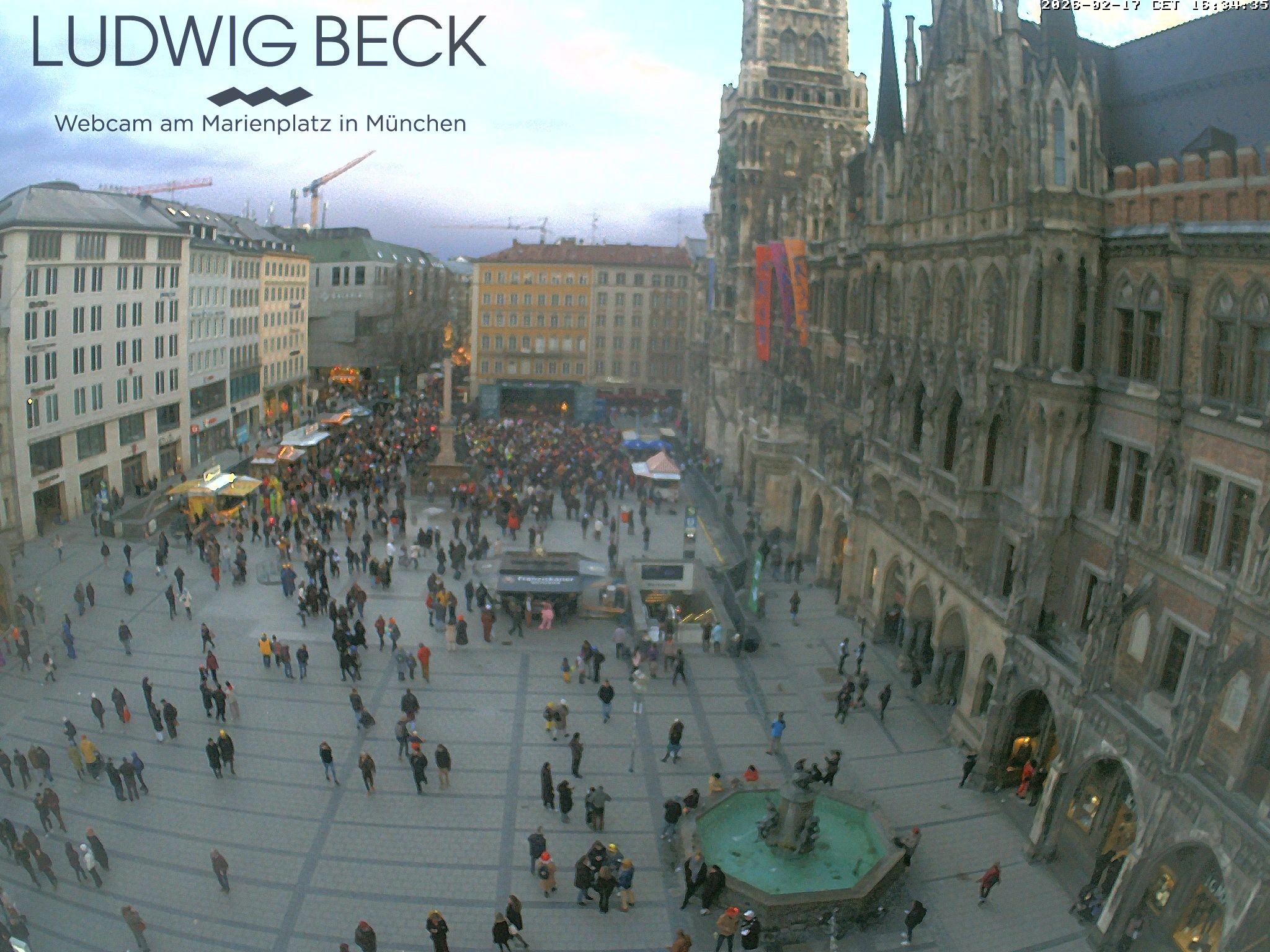 Archiv Foto Webcam am Marienplatz München