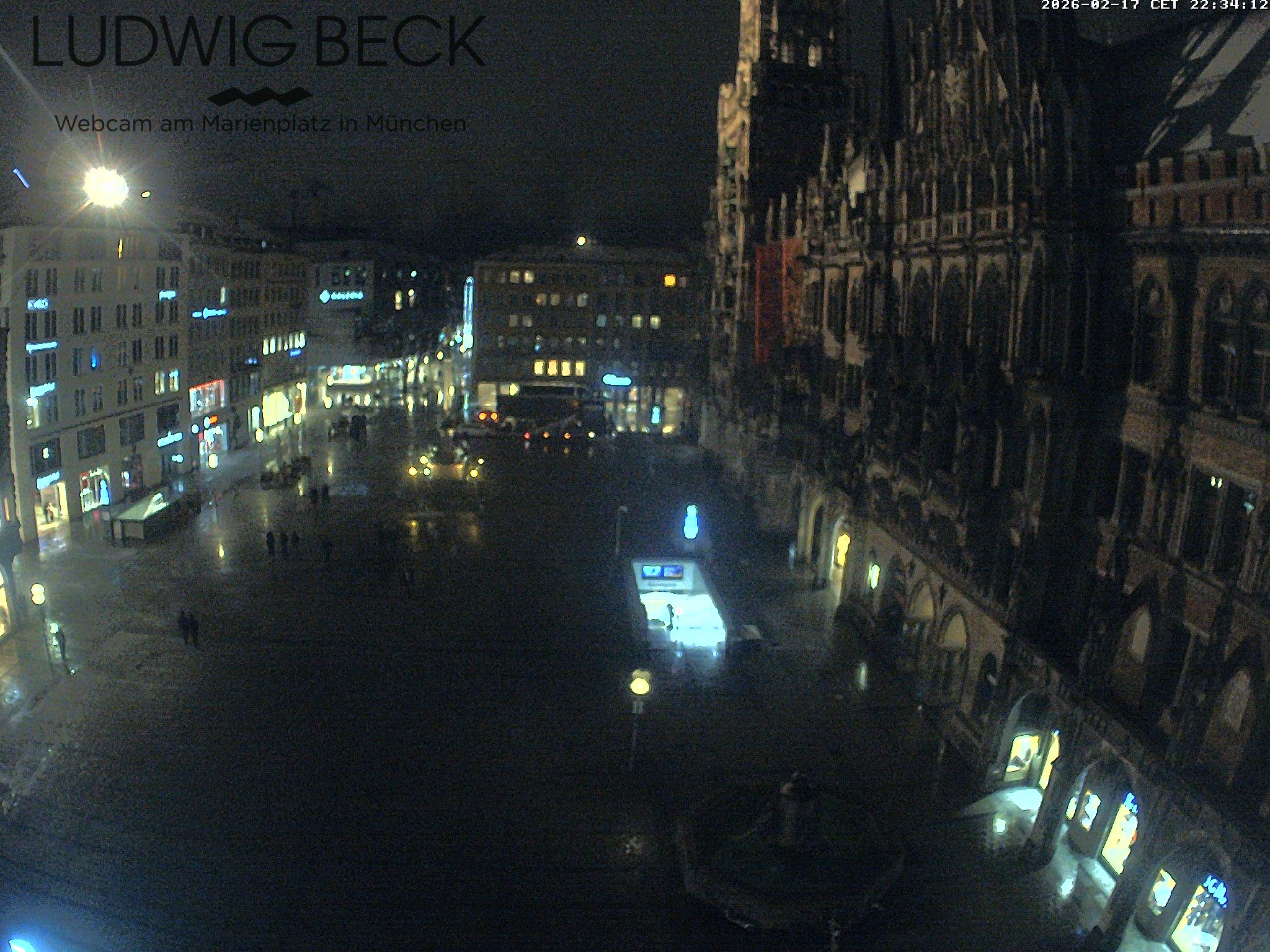 Archiv Foto Webcam am Marienplatz München