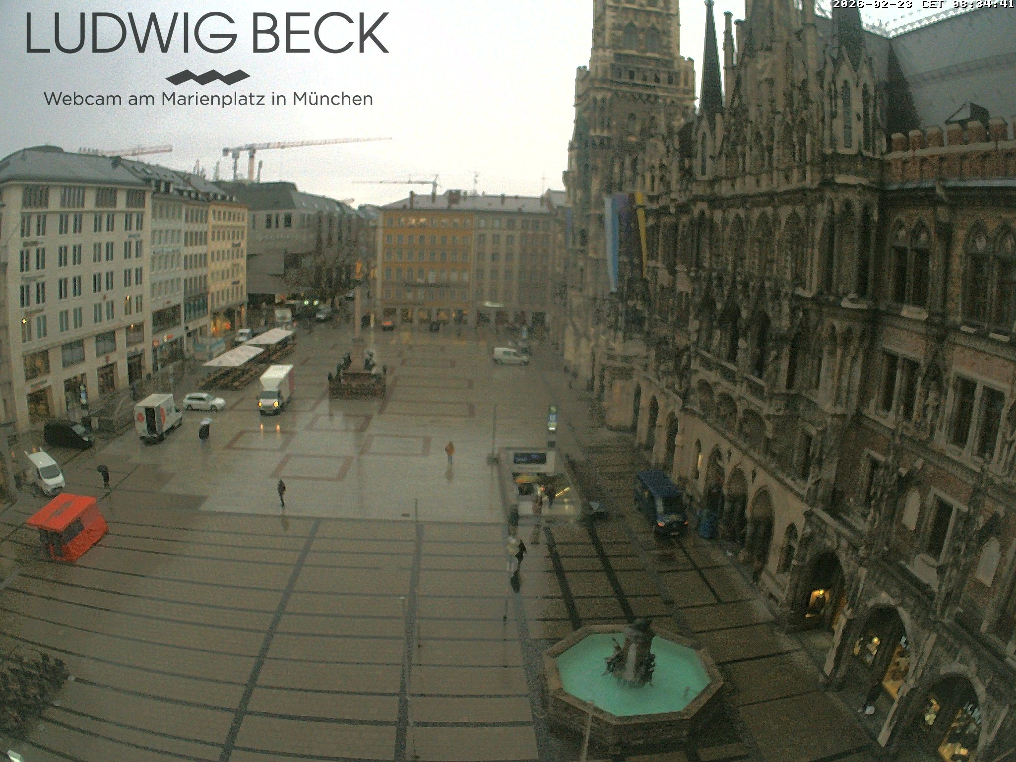 Archived image Webcam at the Marienplatz, Munich