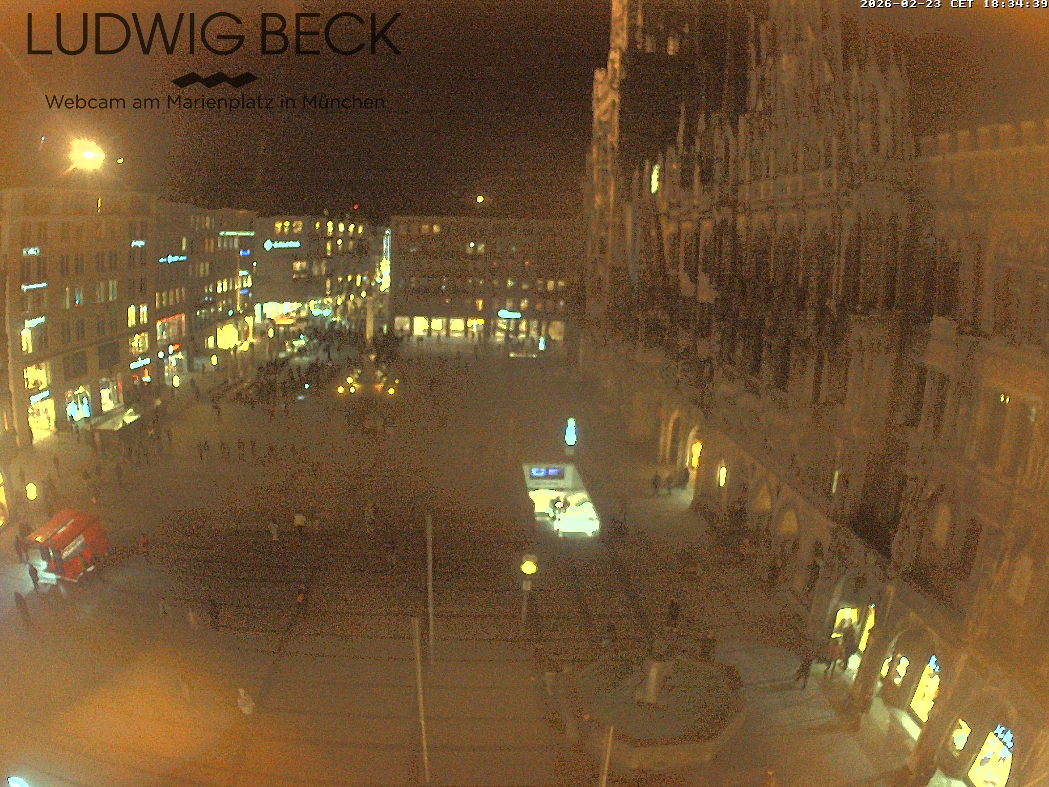 Archived image Webcam at the Marienplatz, Munich