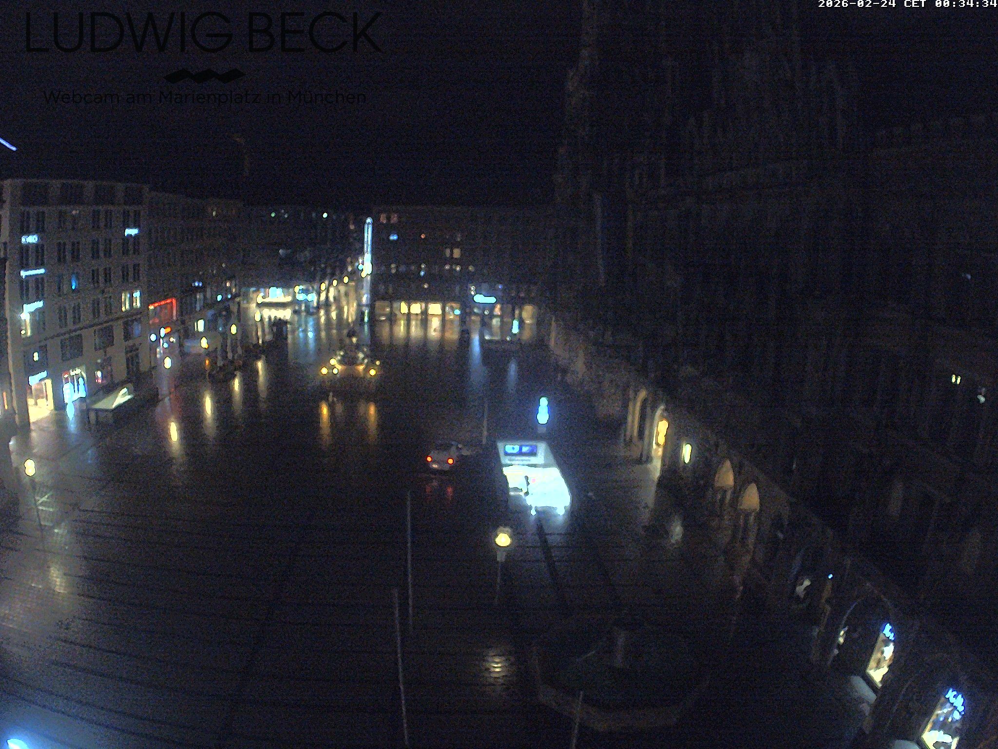 Archiv Foto Webcam am Marienplatz München