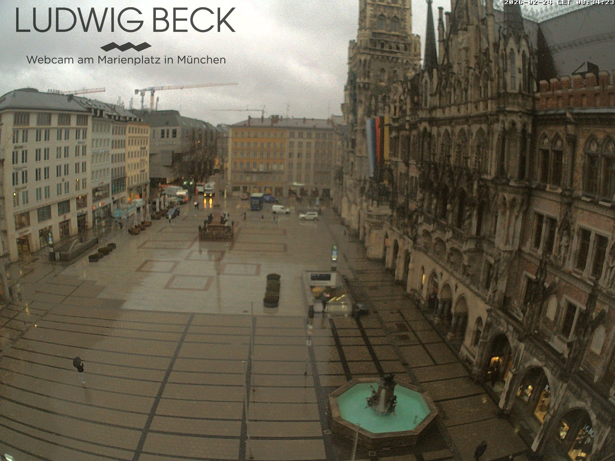 Archived image Webcam at the Marienplatz, Munich