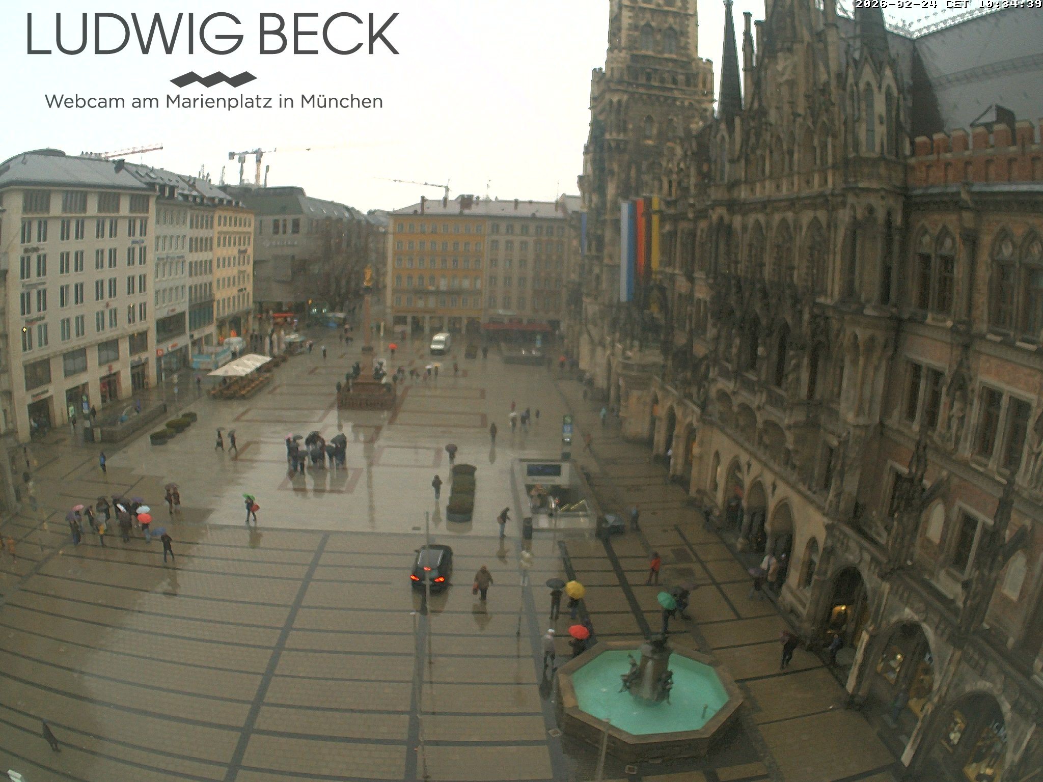 Archiv Foto Webcam am Marienplatz München