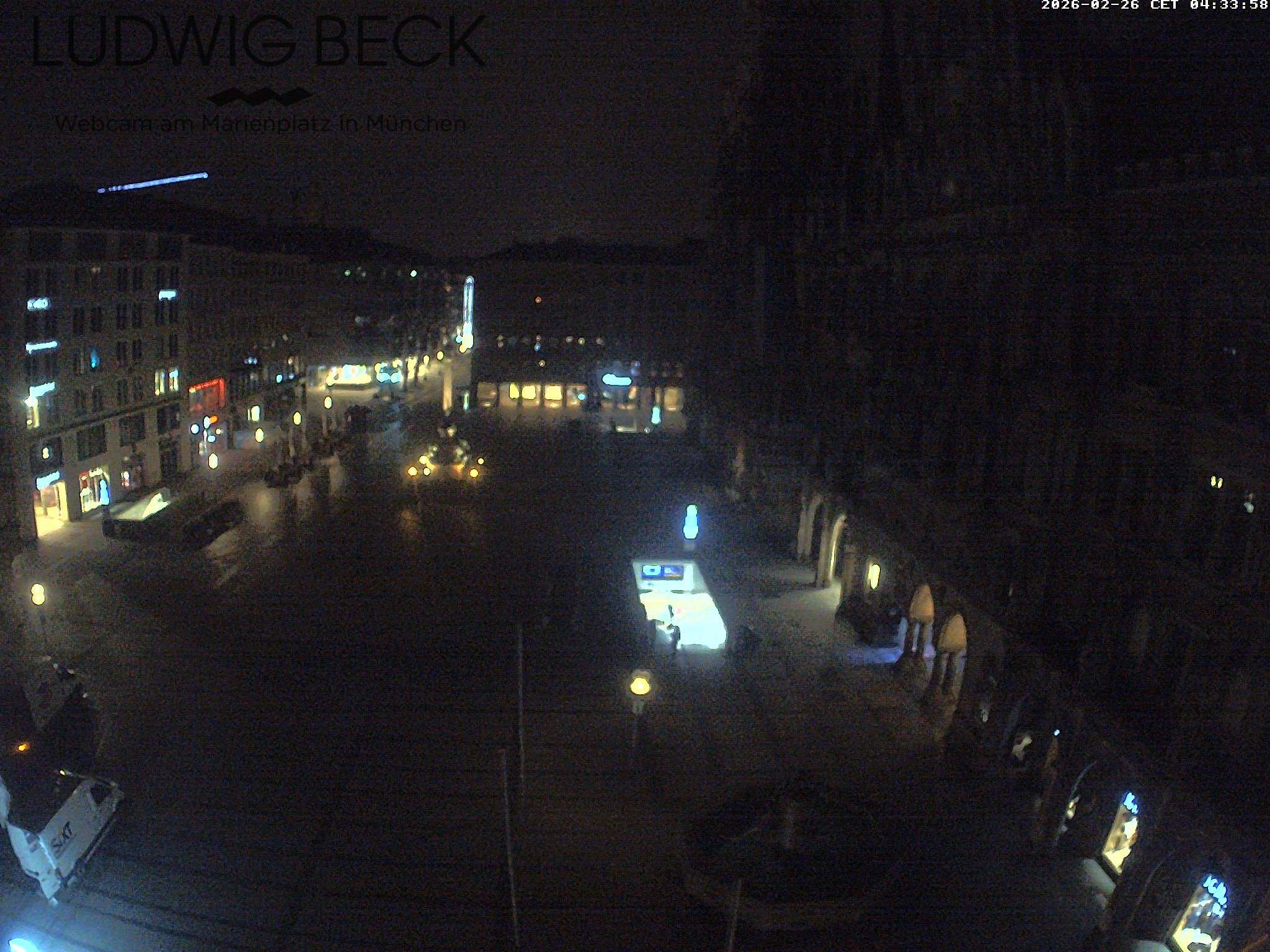 Archiv Foto Webcam am Marienplatz München