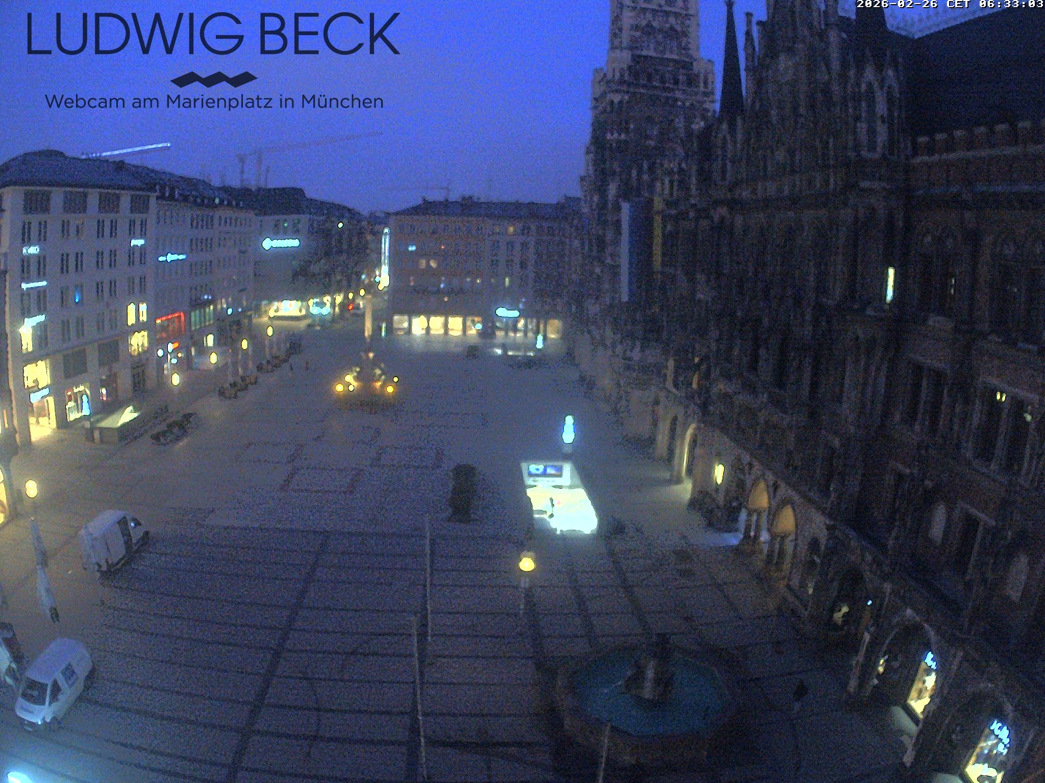 Archiv Foto Webcam am Marienplatz München