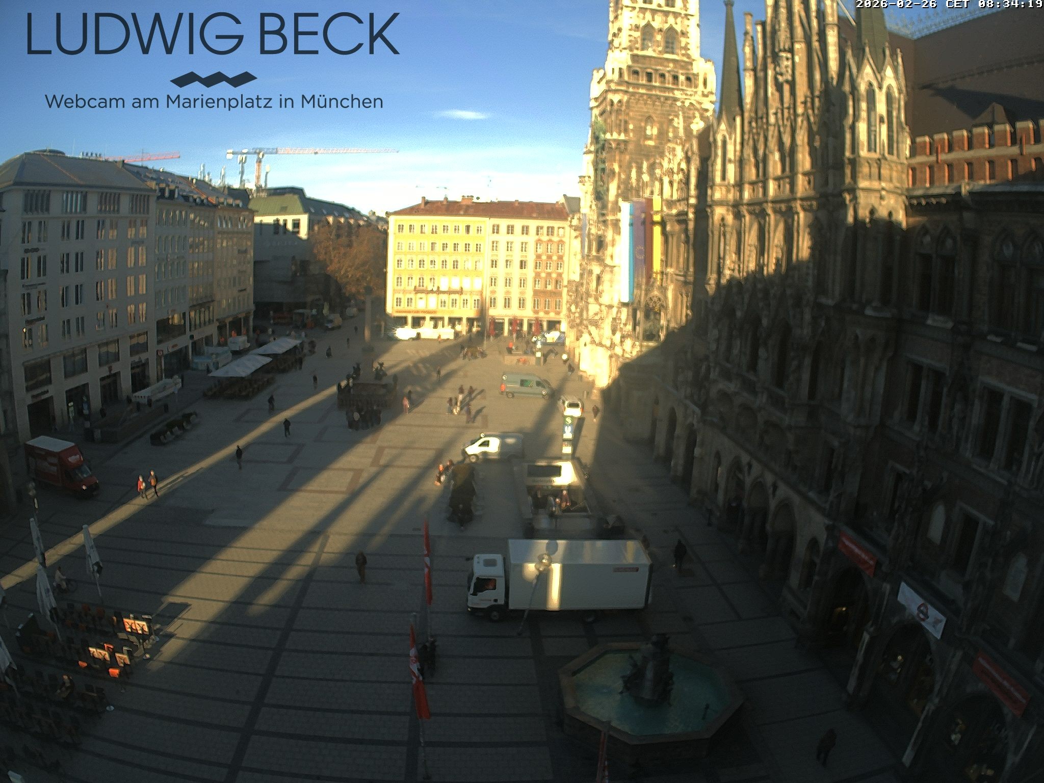 Archiv Foto Webcam am Marienplatz München