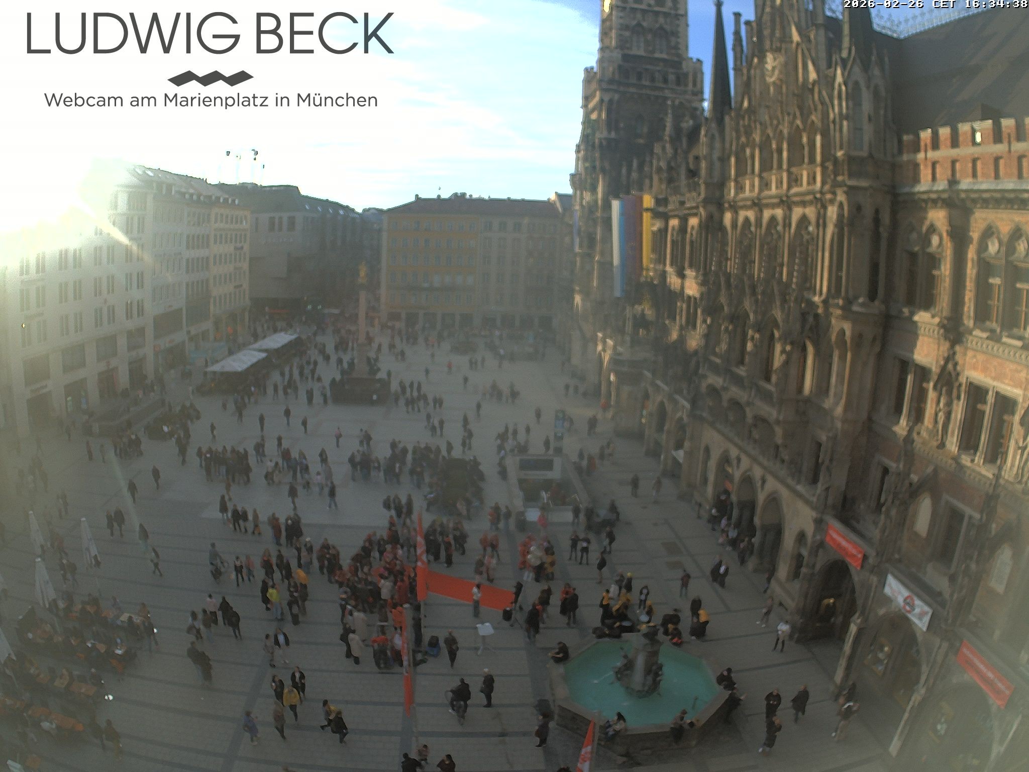Archiv Foto Webcam am Marienplatz München