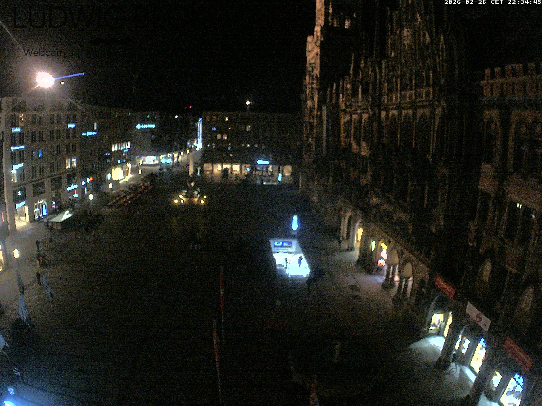 Archiv Foto Webcam am Marienplatz München