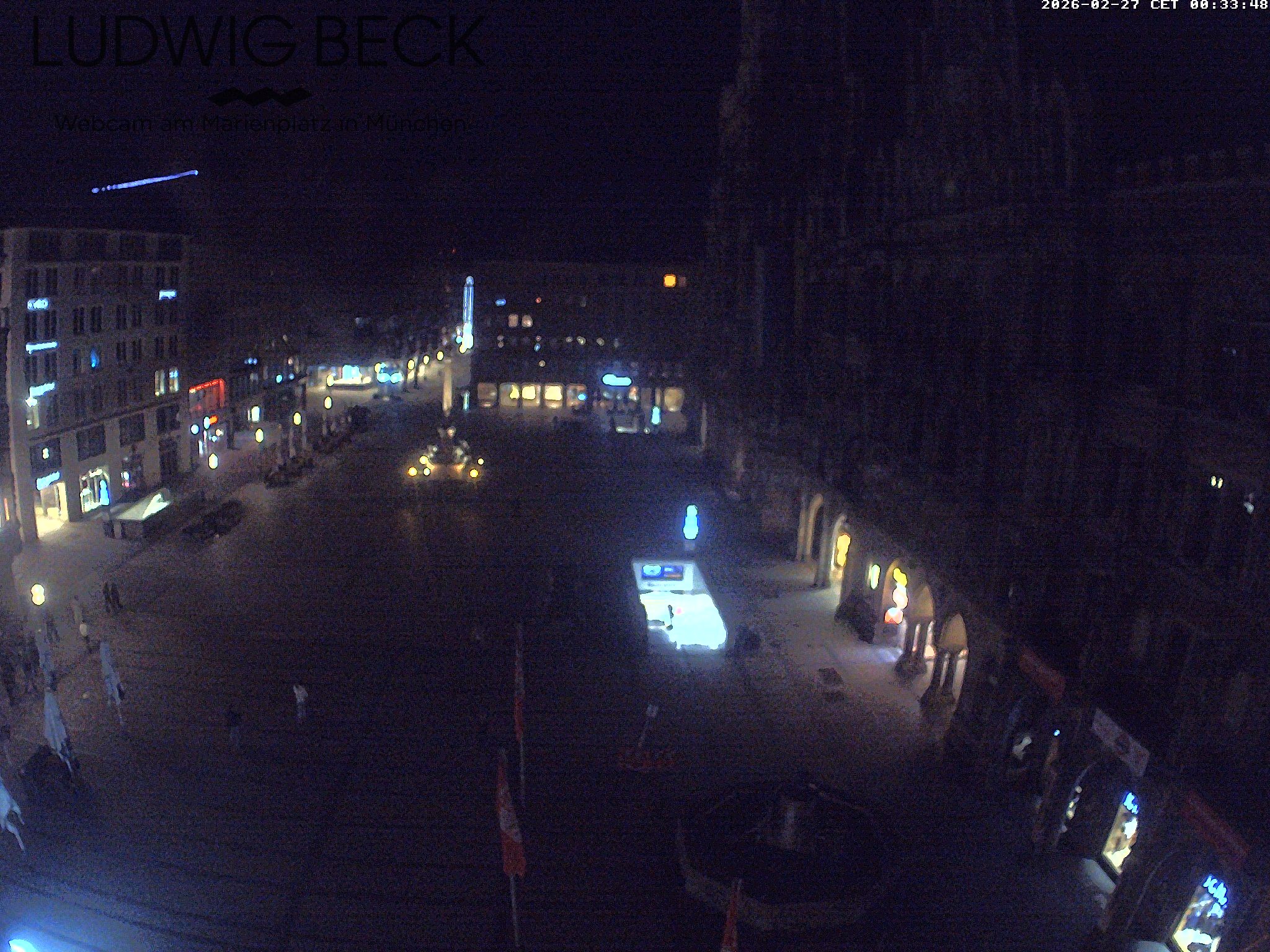 Archived image Webcam at the Marienplatz, Munich