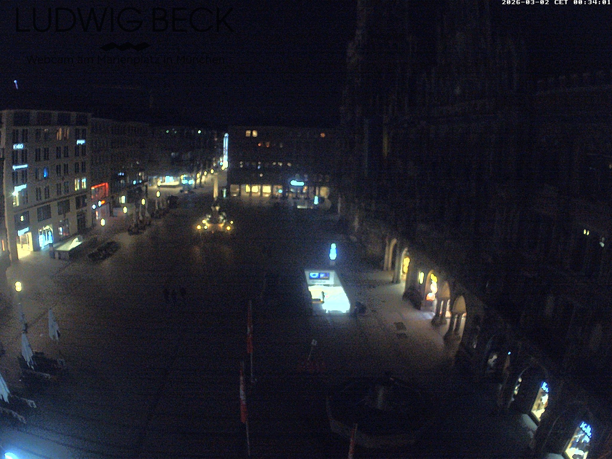Archived image Webcam at the Marienplatz, Munich