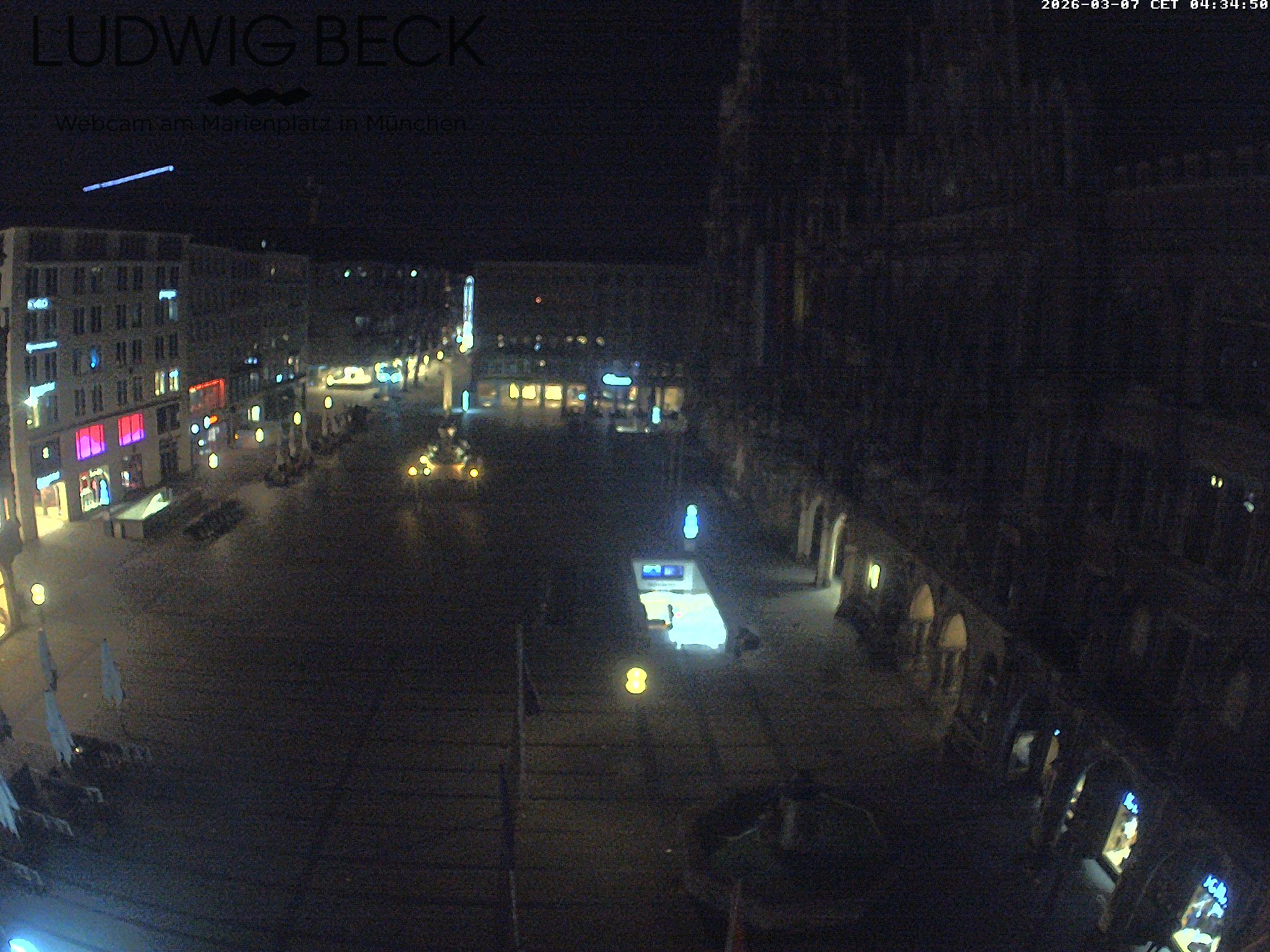 Archived image Webcam at the Marienplatz, Munich