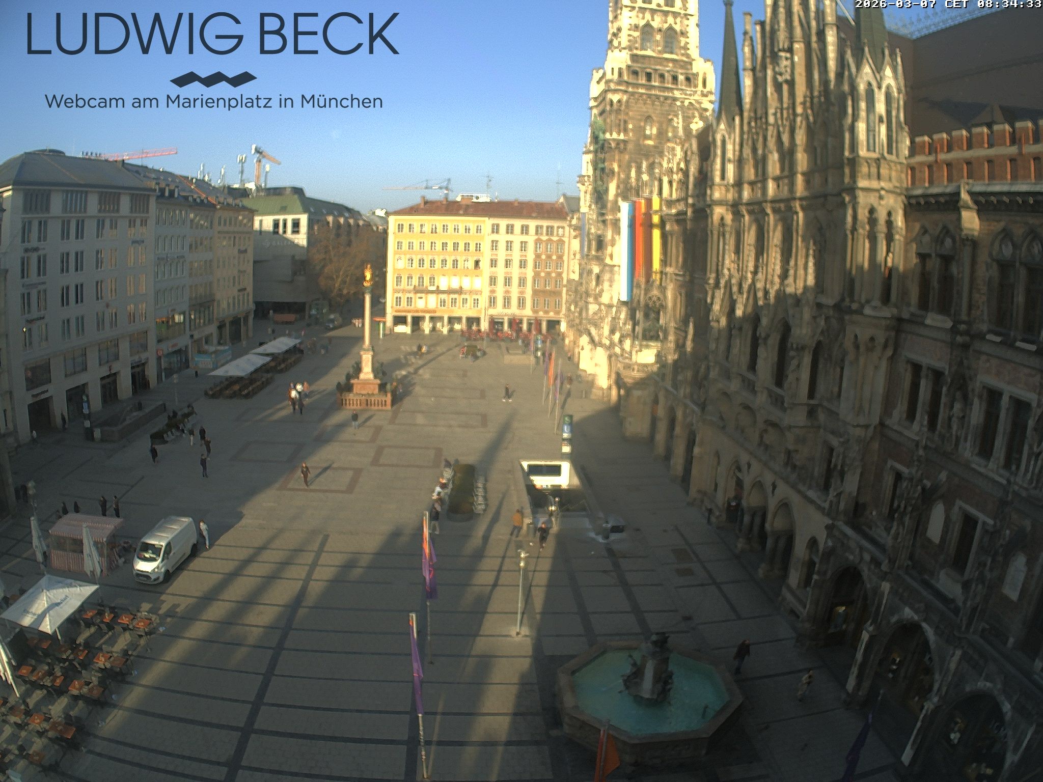 Archived image Webcam at the Marienplatz, Munich