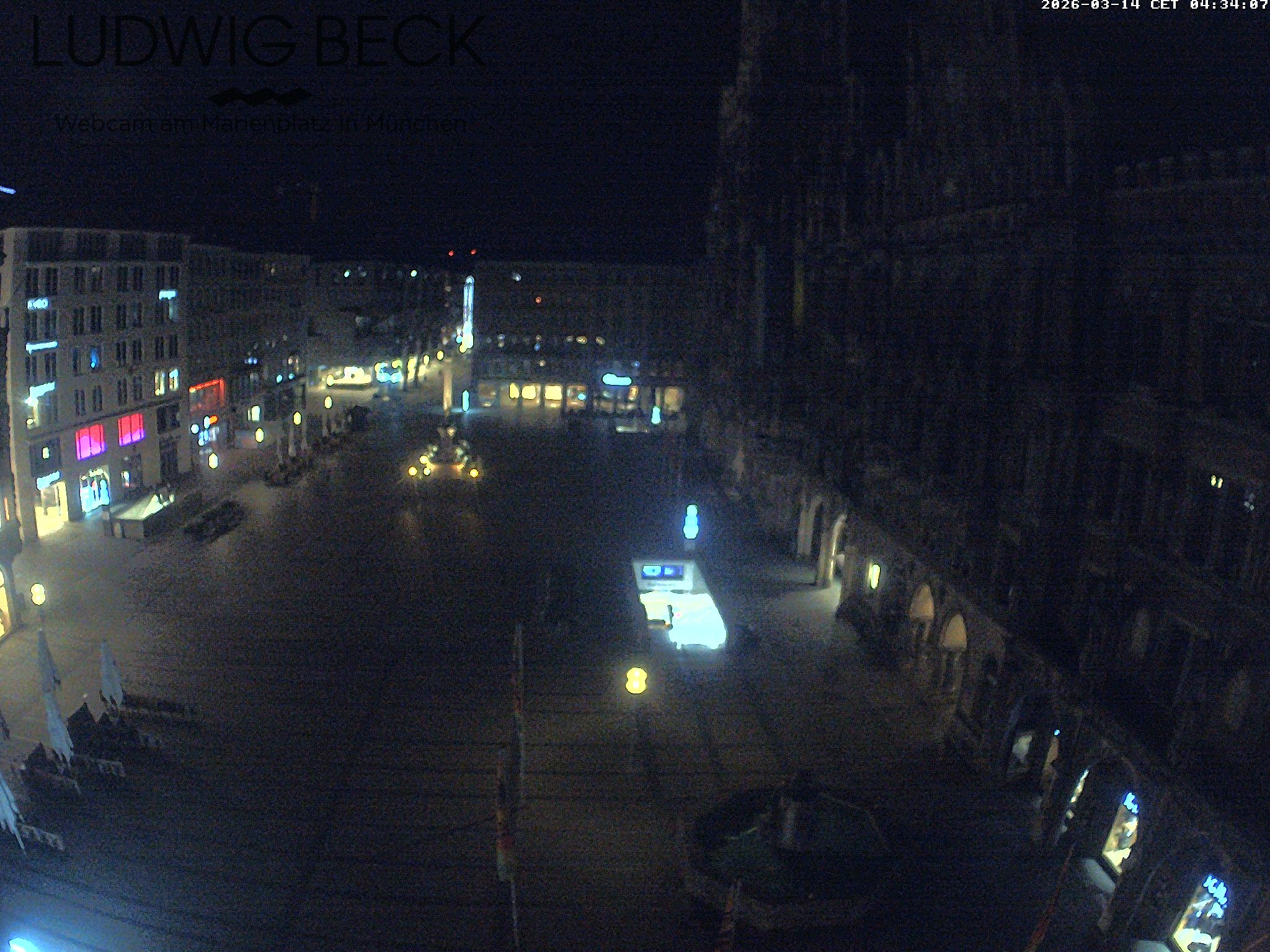 Archiv Foto Webcam am Marienplatz München