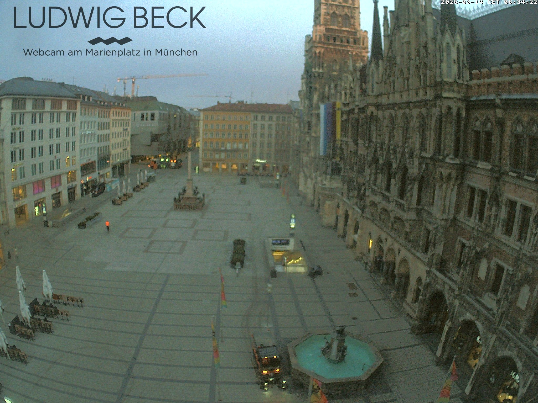 Archiv Foto Webcam am Marienplatz München