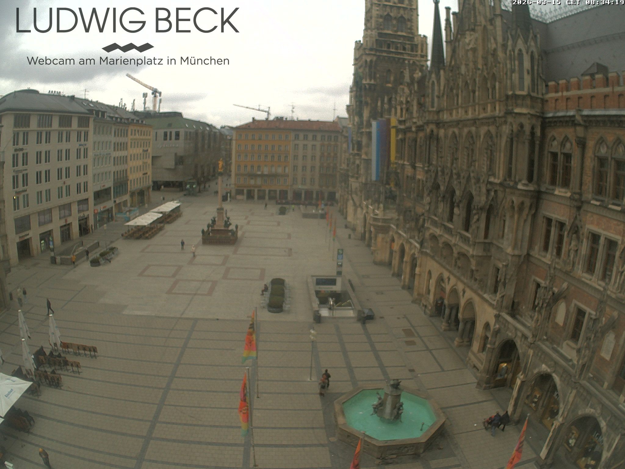 Archived image Webcam at the Marienplatz, Munich