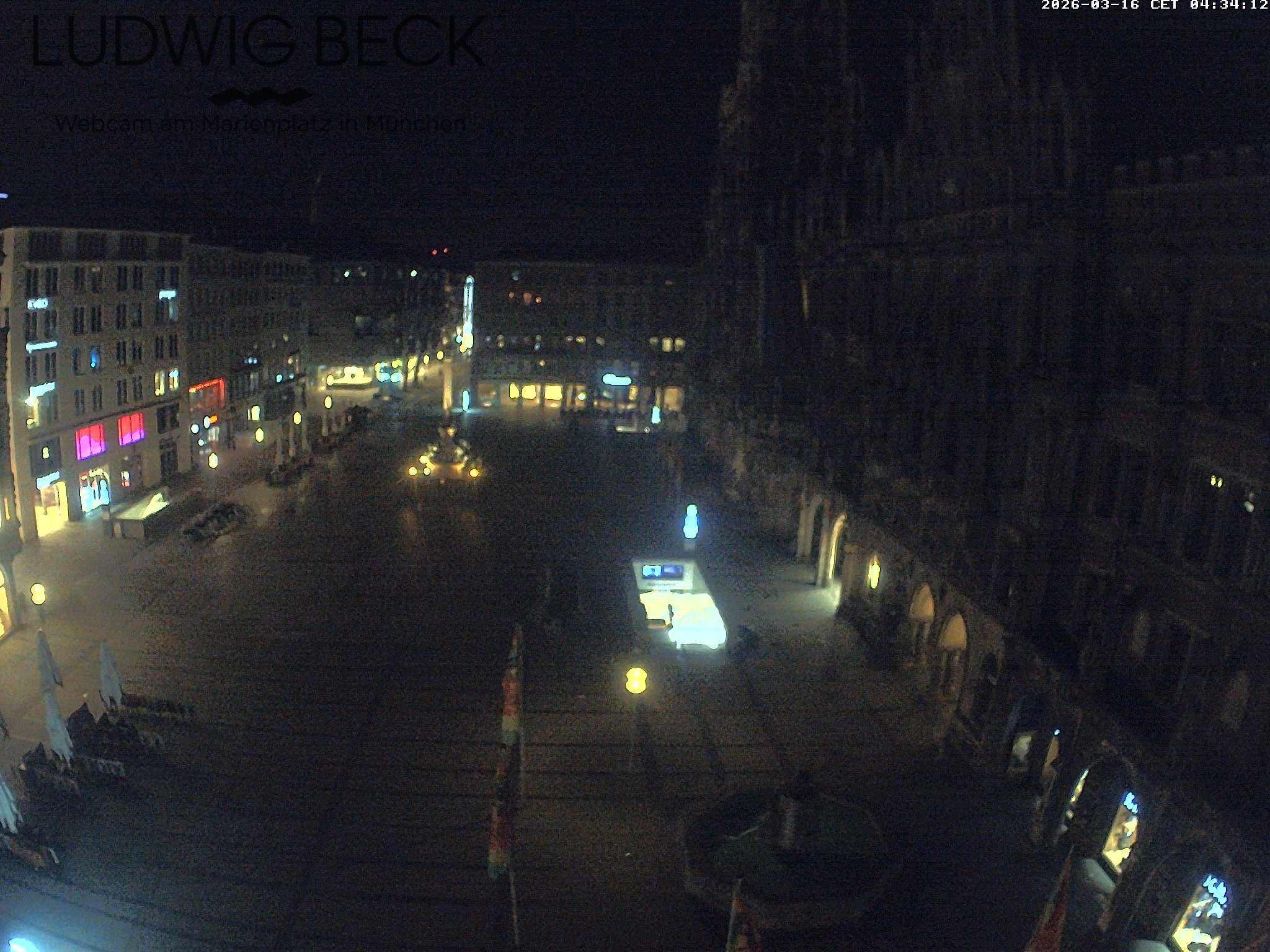 Archiv Foto Webcam am Marienplatz München