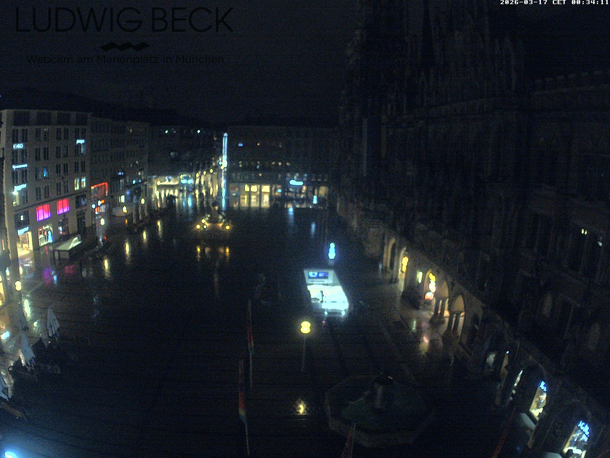 Archiv Foto Webcam am Marienplatz München