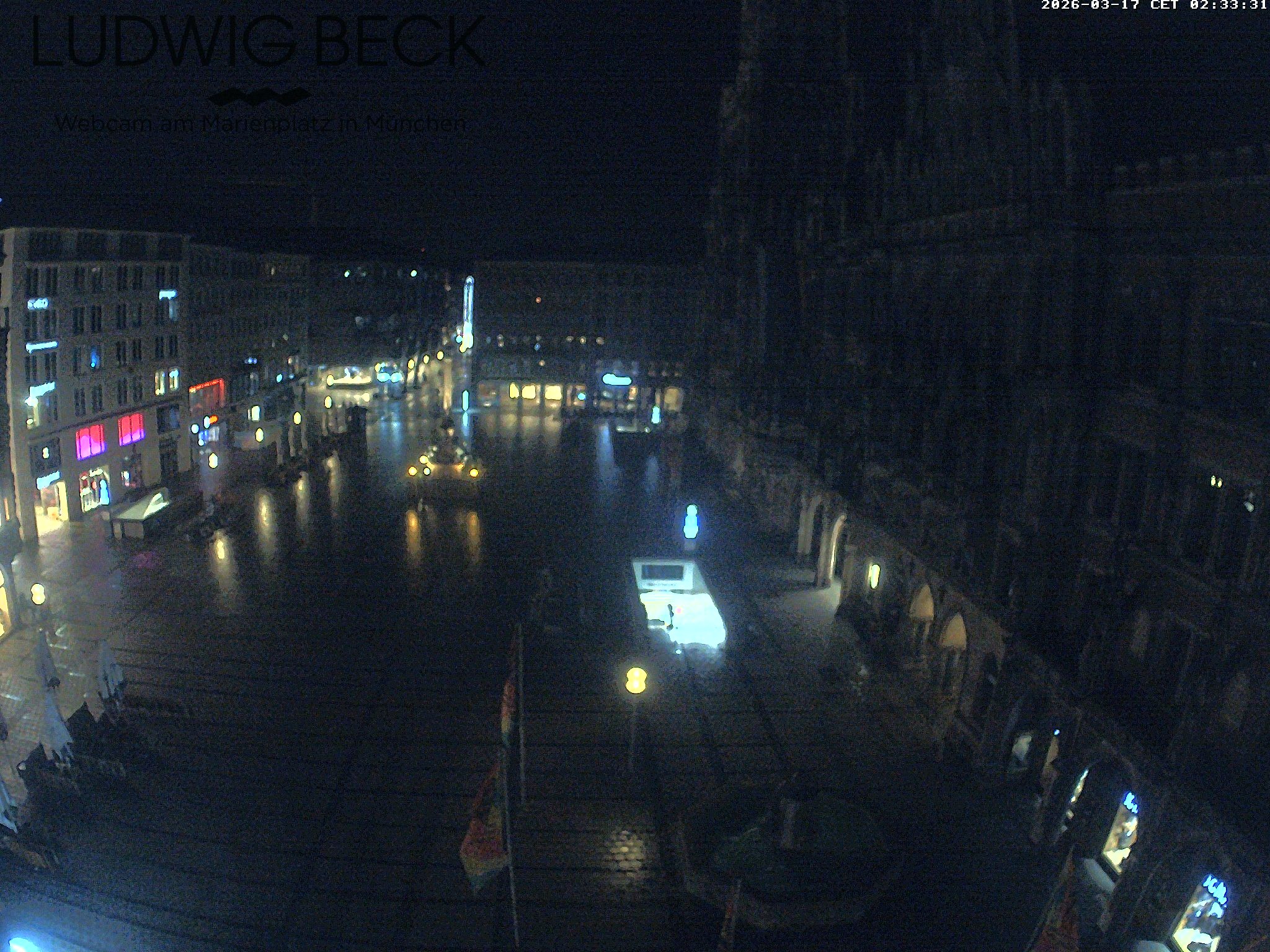 Archiv Foto Webcam am Marienplatz München