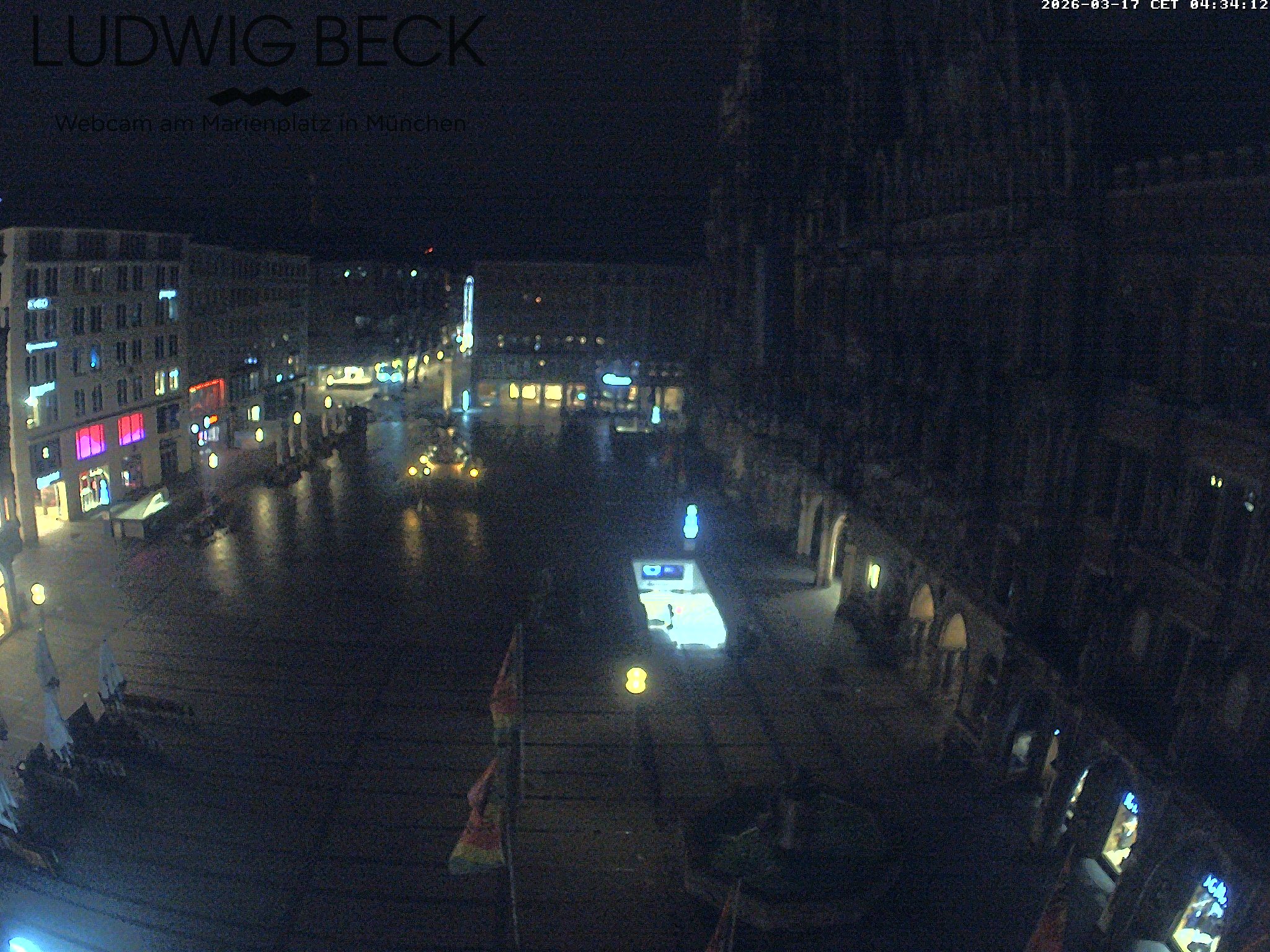Archiv Foto Webcam am Marienplatz München