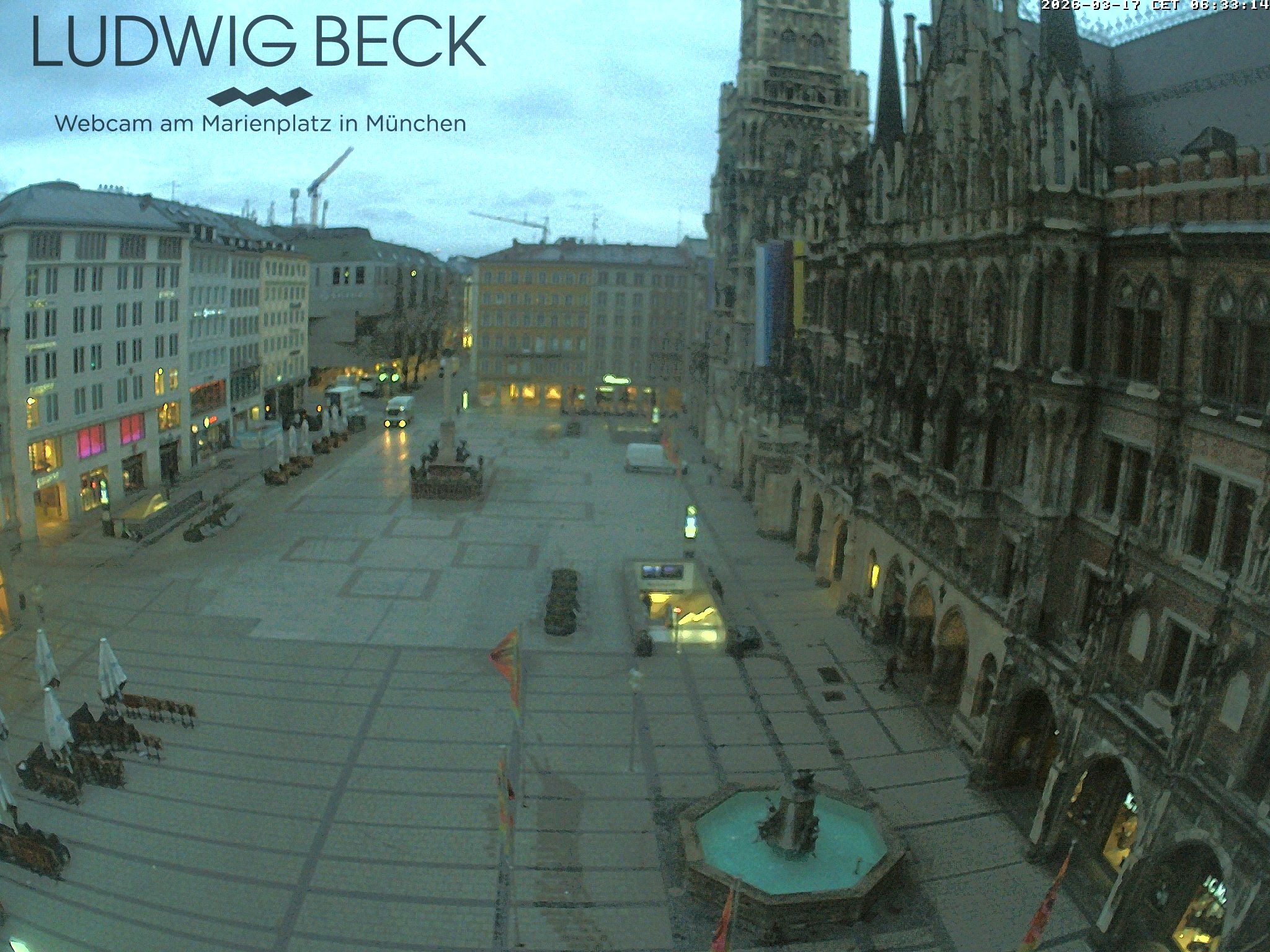 Archiv Foto Webcam am Marienplatz München