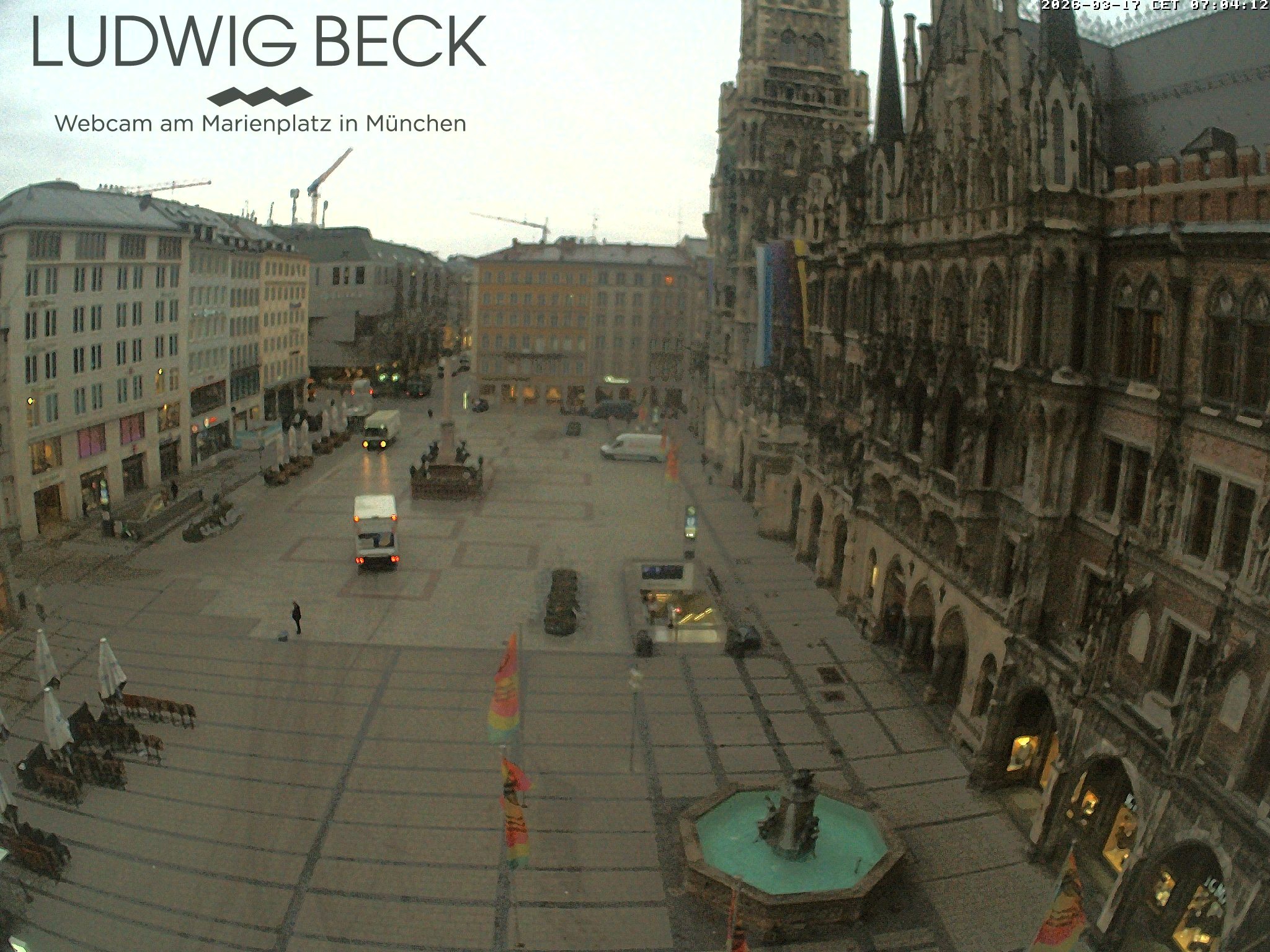 Archiv Foto Webcam am Marienplatz München
