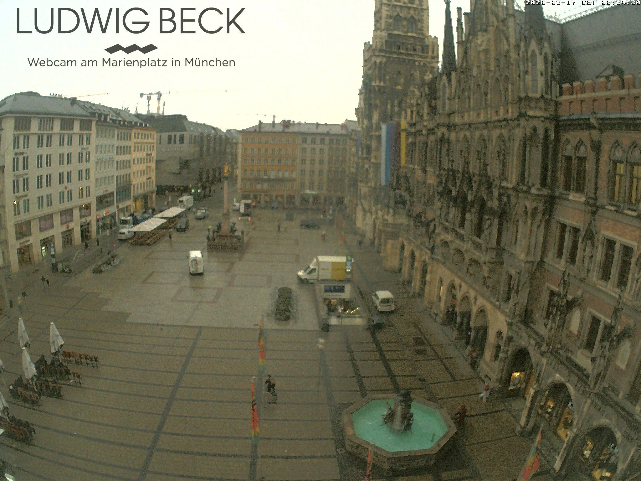 Archiv Foto Webcam am Marienplatz München