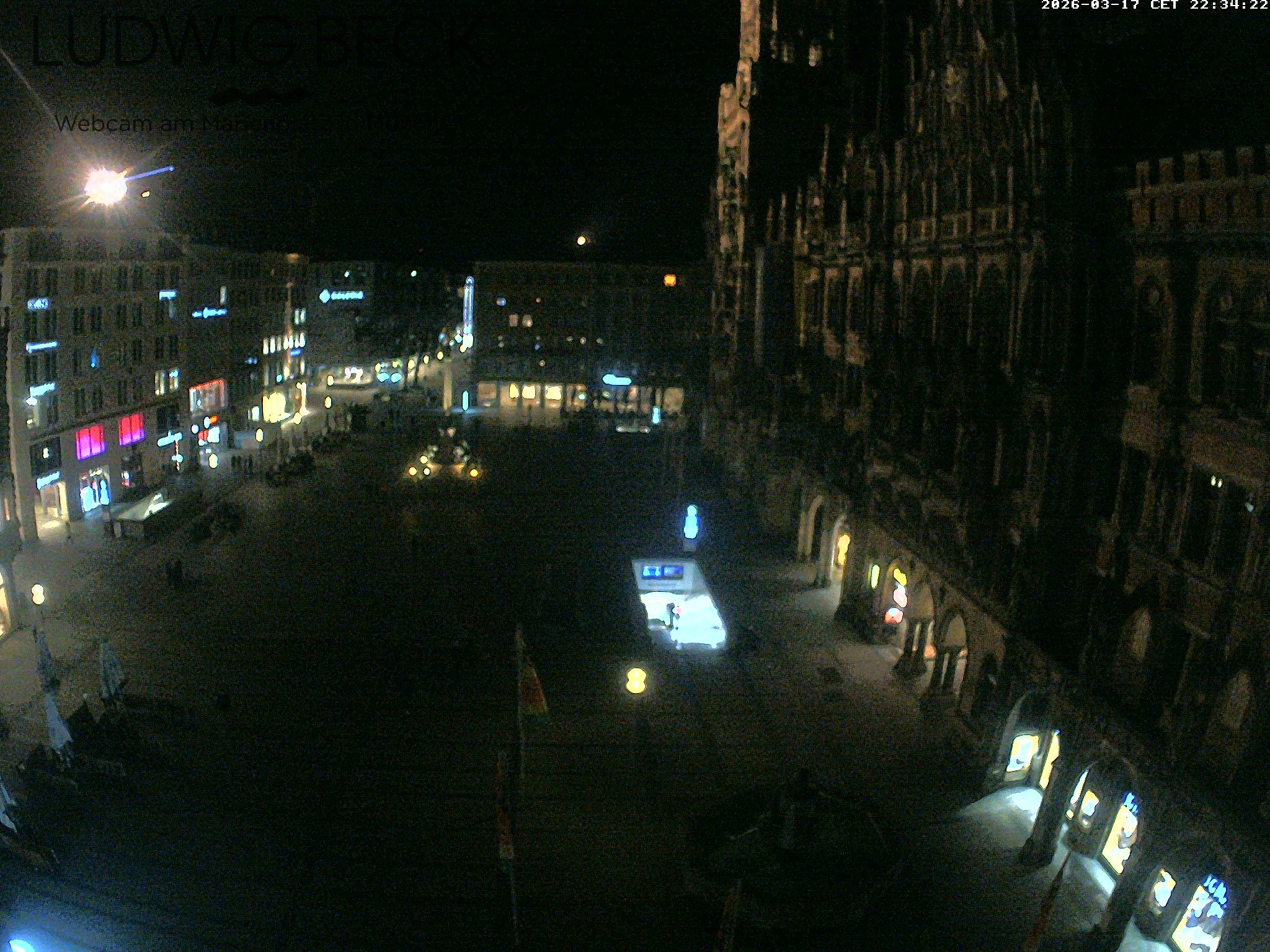 Archiv Foto Webcam am Marienplatz München