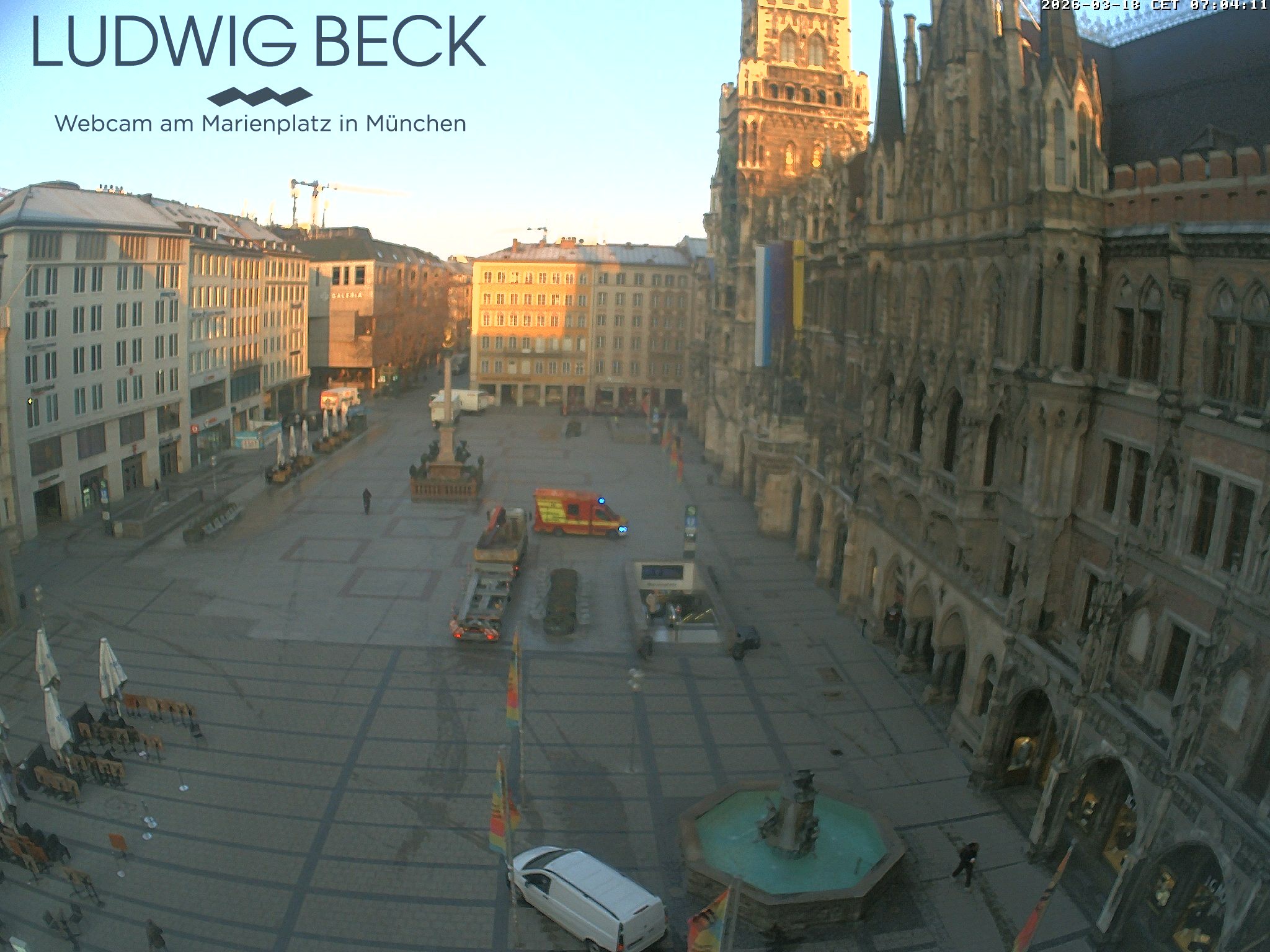 Archiv Foto Webcam am Marienplatz München