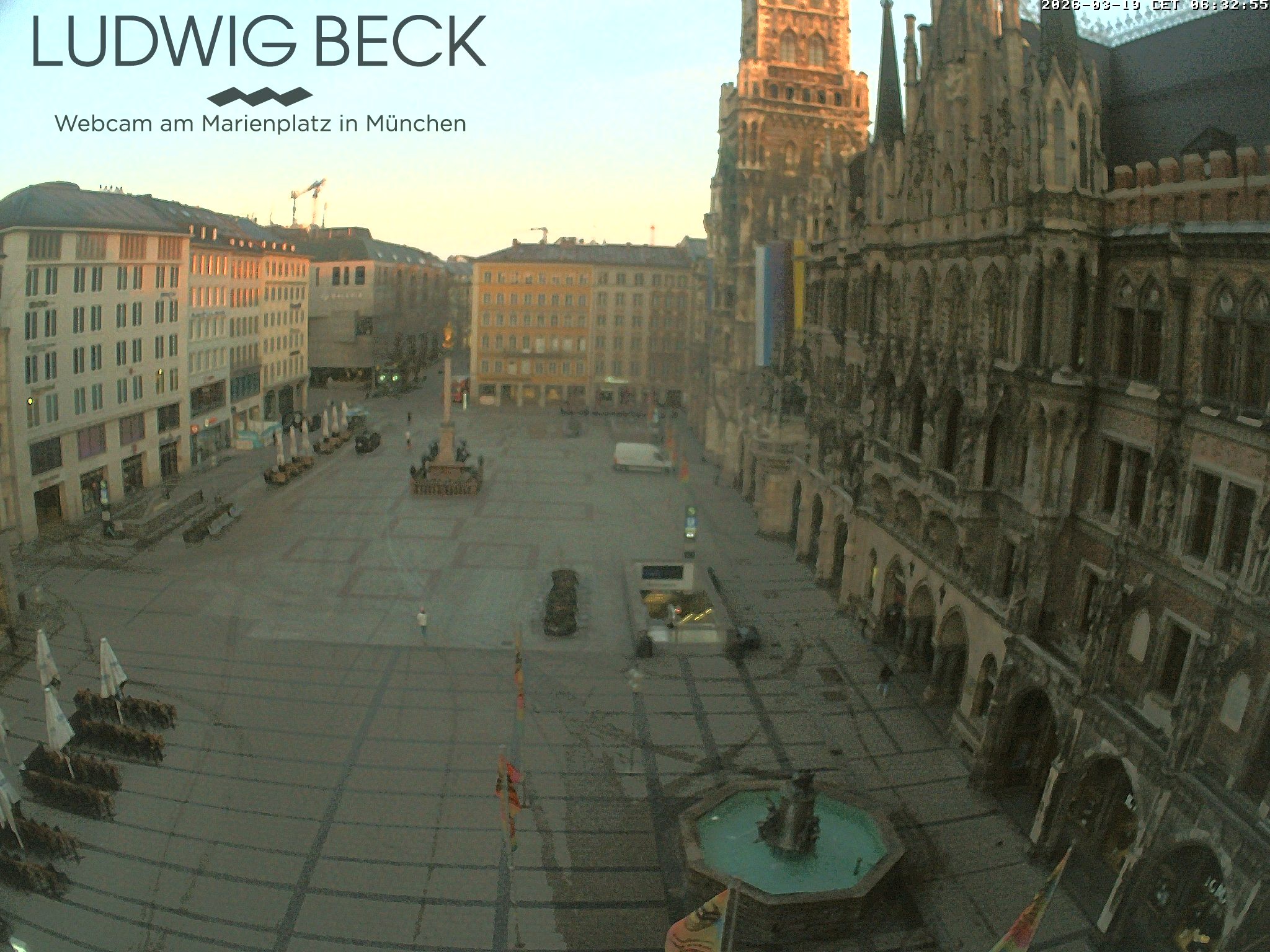 Archiv Foto Webcam am Marienplatz München