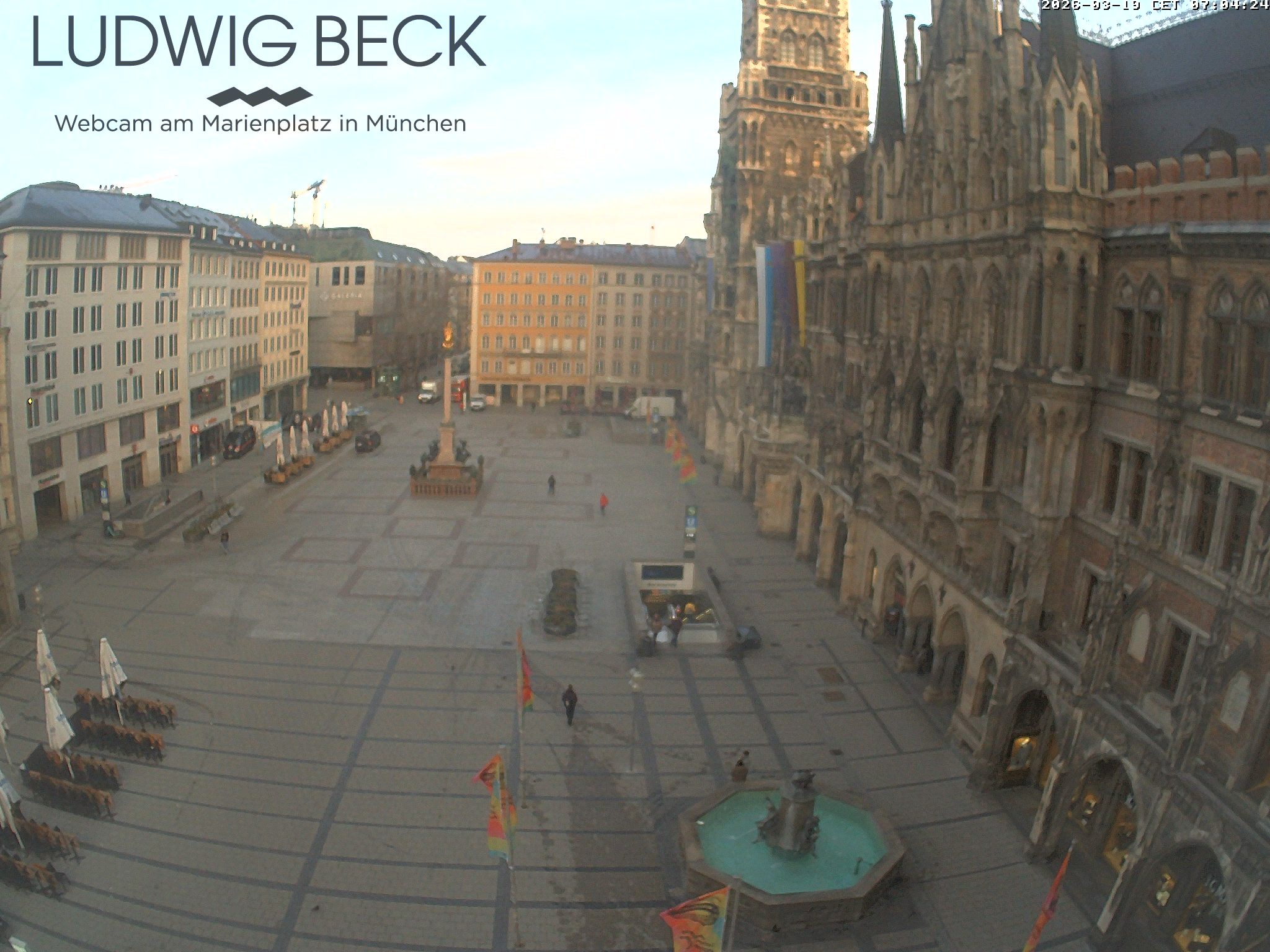 Archiv Foto Webcam am Marienplatz München