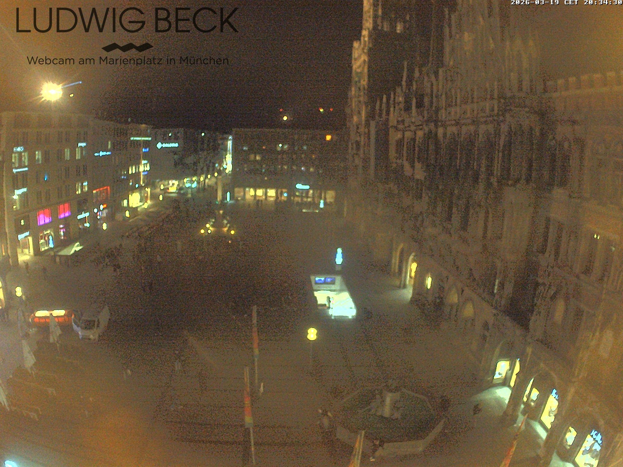 Archiv Foto Webcam am Marienplatz München