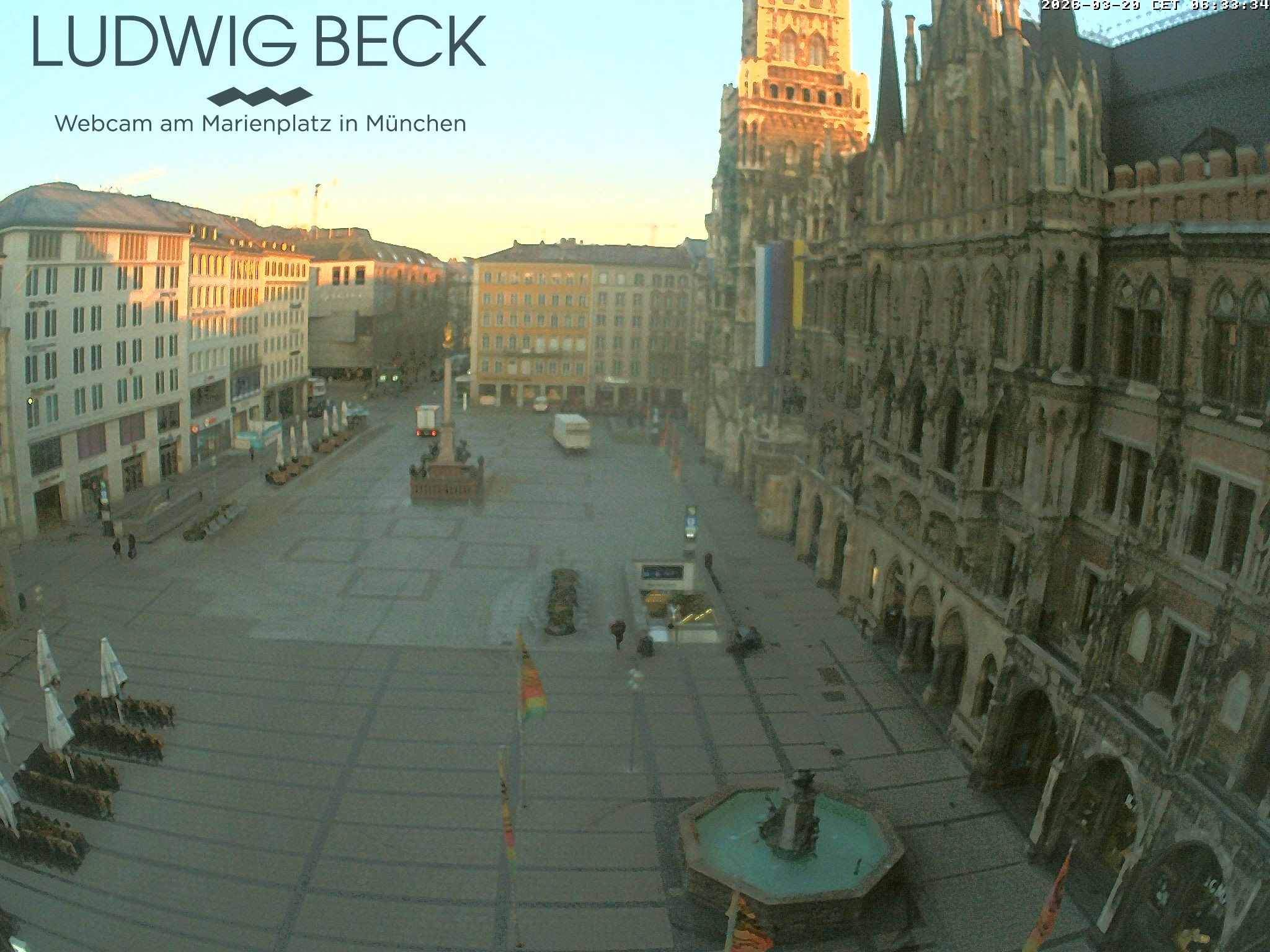 Archiv Foto Webcam am Marienplatz München