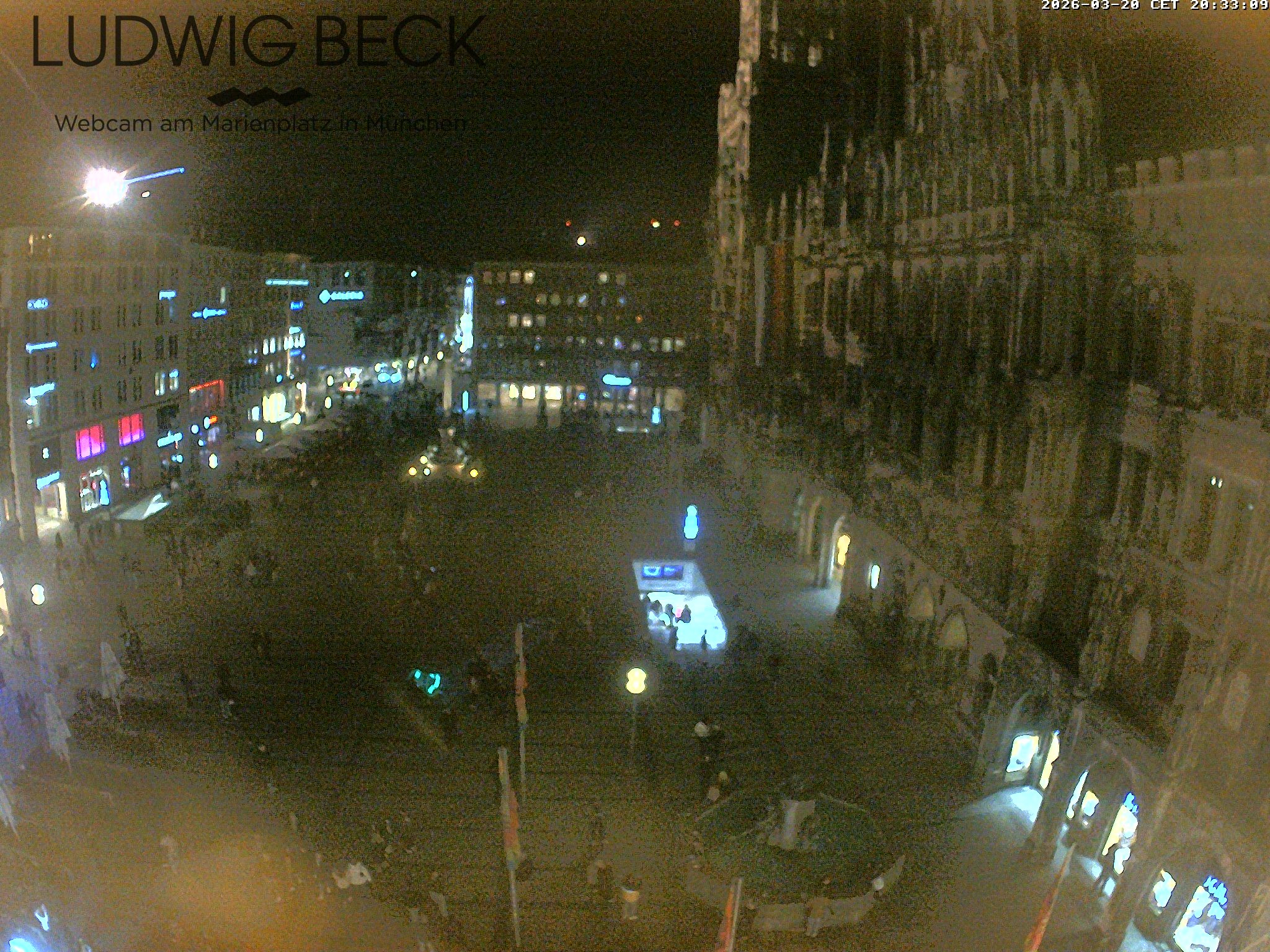 Archiv Foto Webcam am Marienplatz München