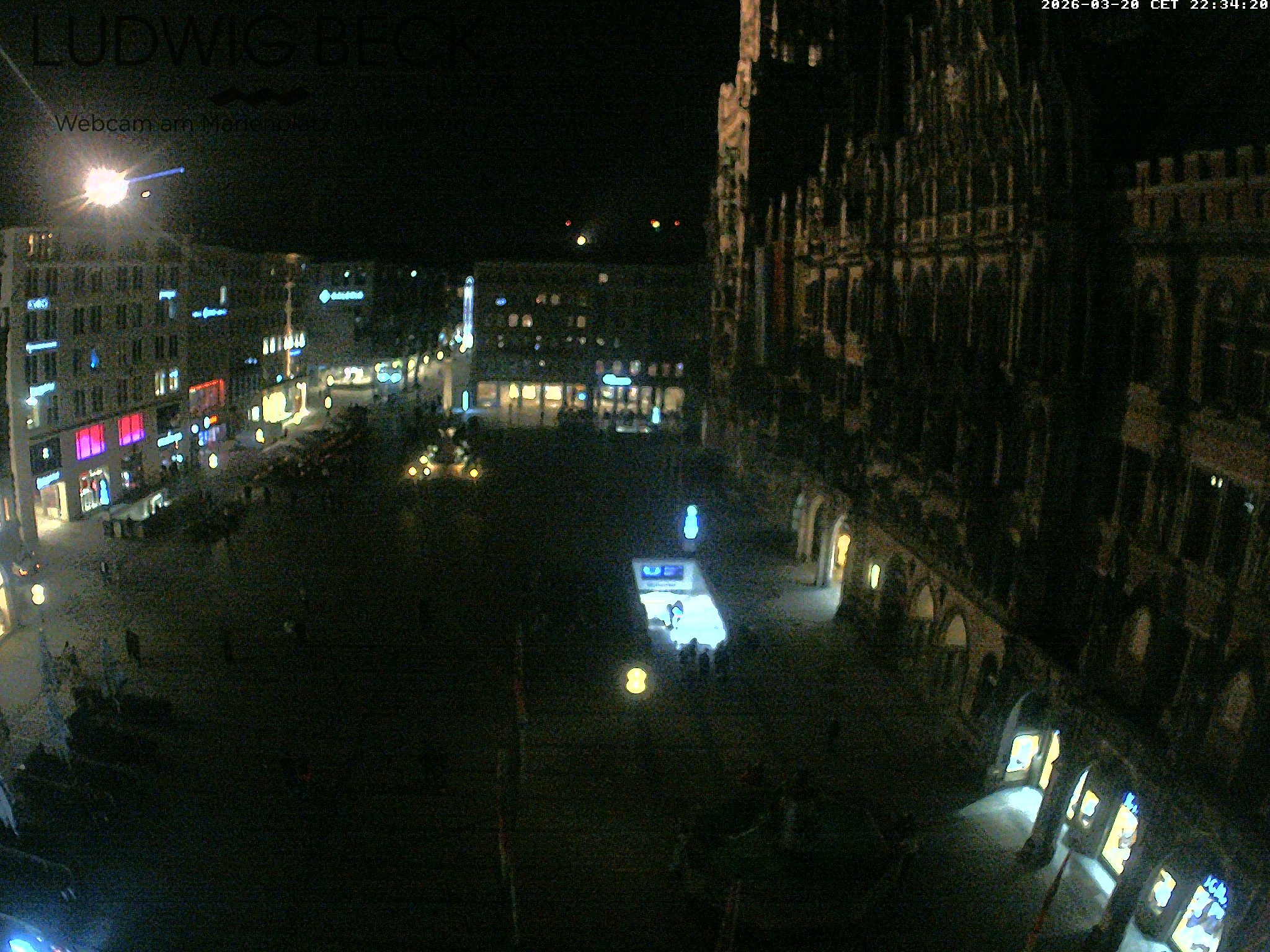 Archiv Foto Webcam am Marienplatz München