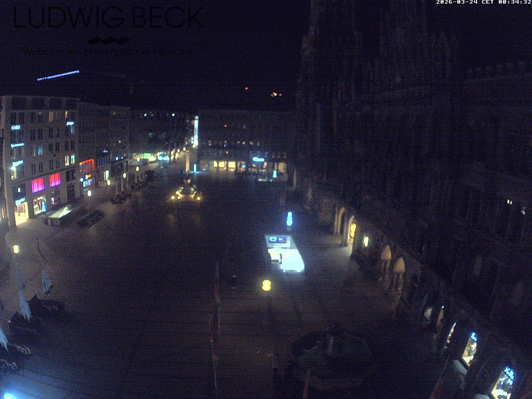 Archiv Foto Webcam am Marienplatz München