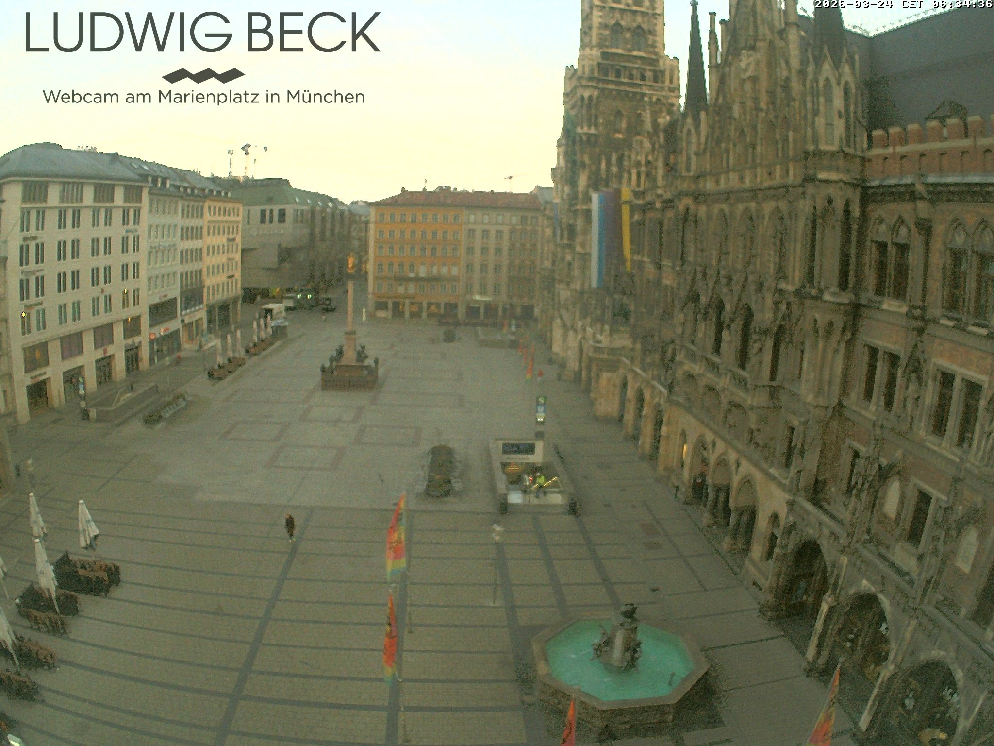 Archiv Foto Webcam am Marienplatz München