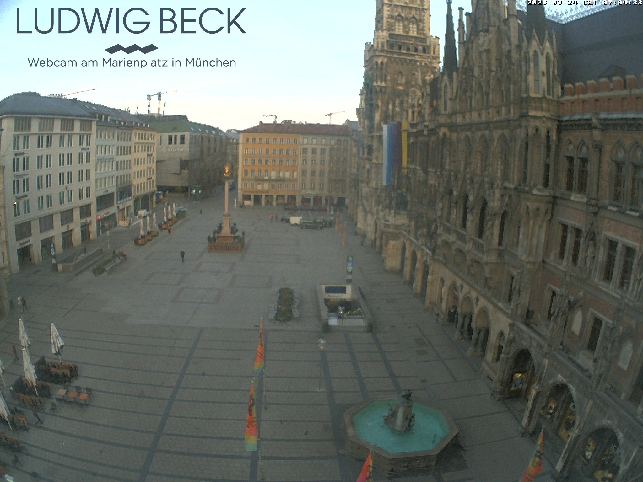 Archiv Foto Webcam am Marienplatz München