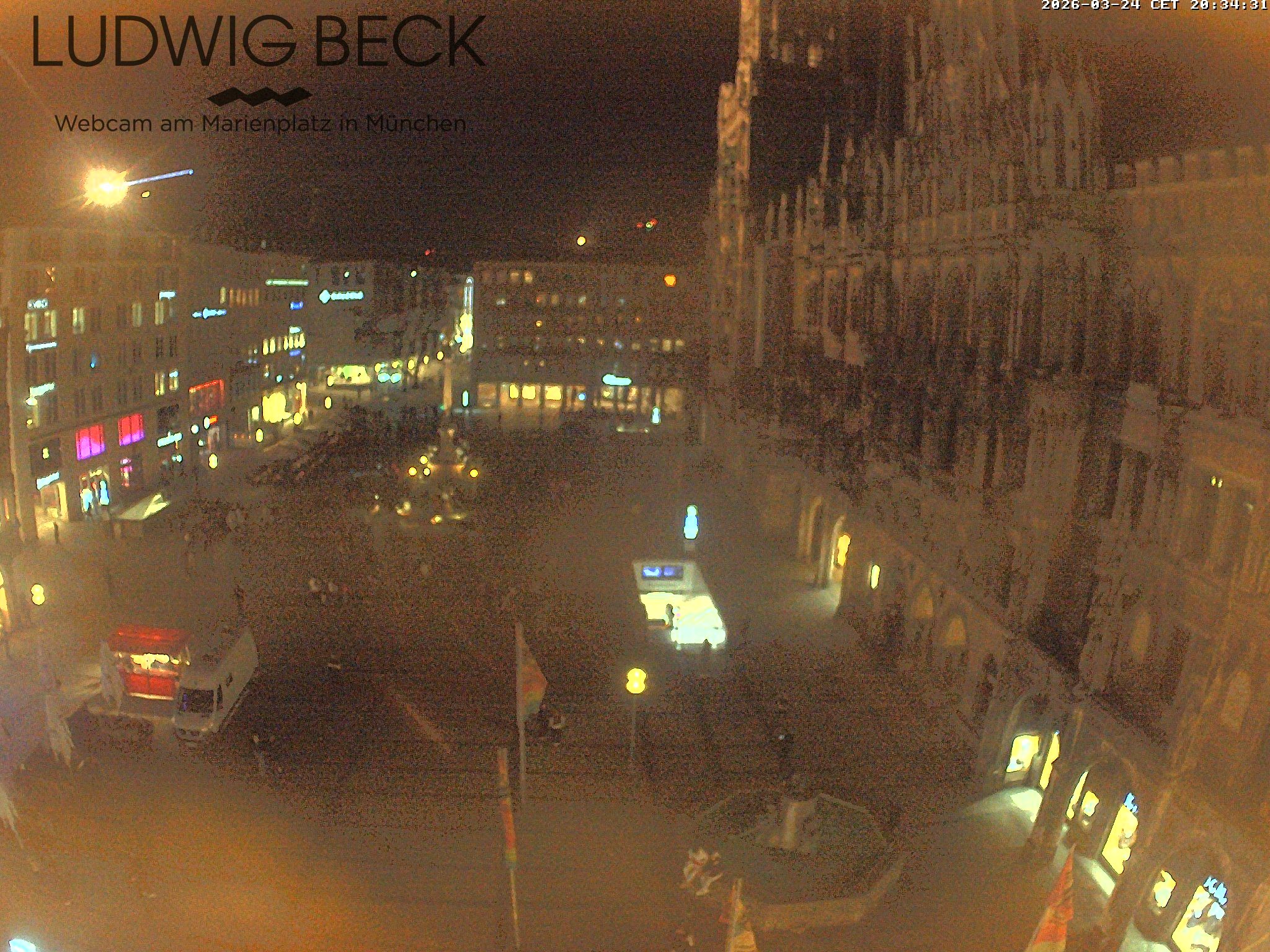 Archiv Foto Webcam am Marienplatz München