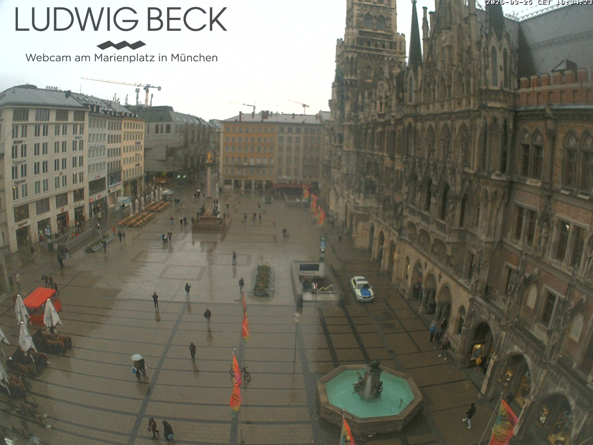Archived image Webcam at the Marienplatz, Munich