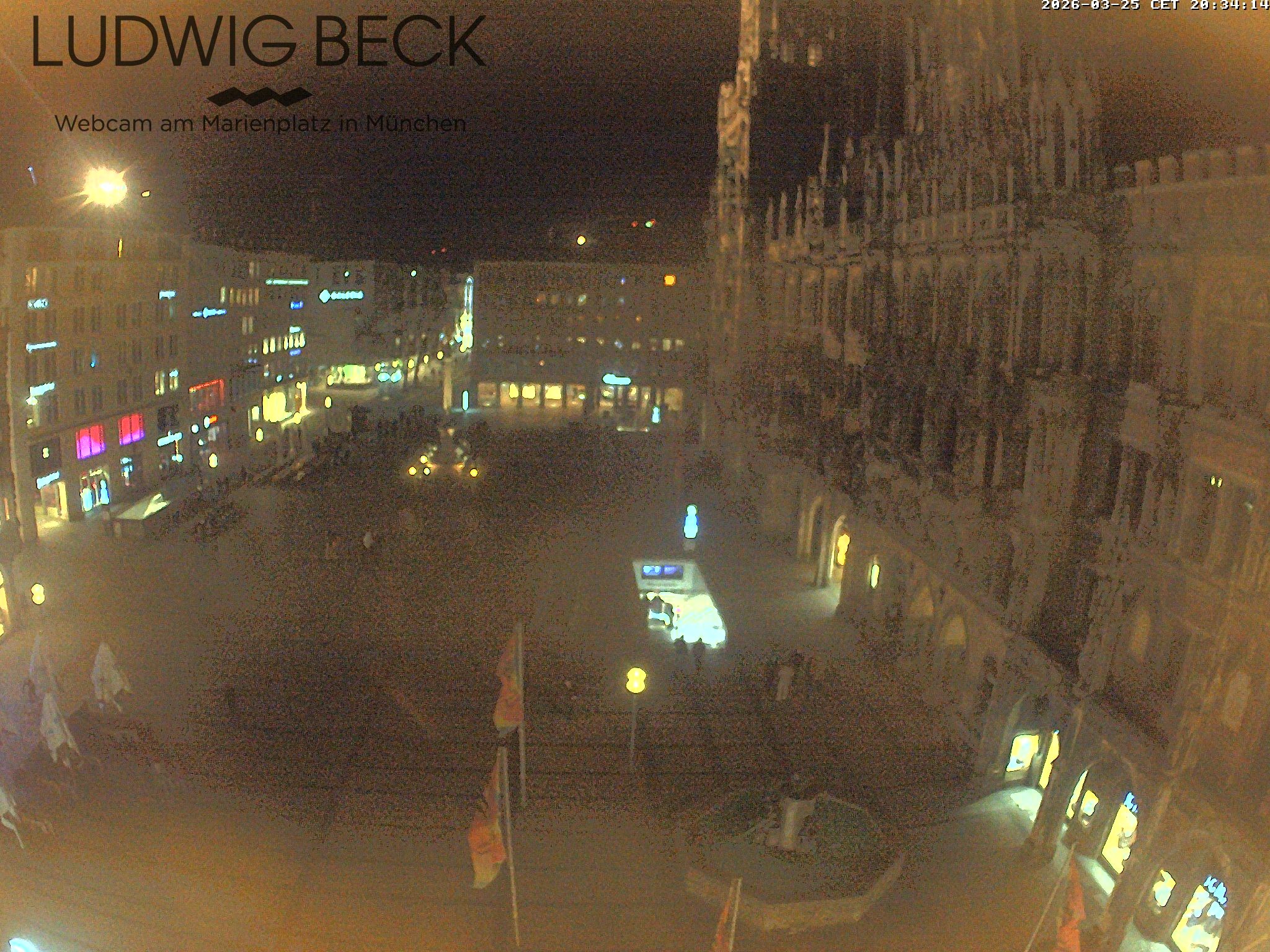 Archived image Webcam at the Marienplatz, Munich
