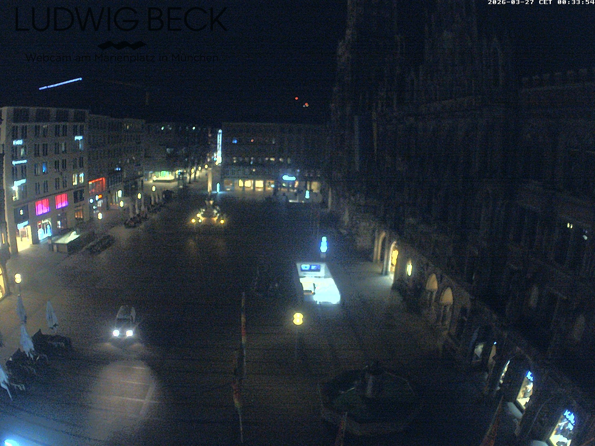 Archiv Foto Webcam am Marienplatz München