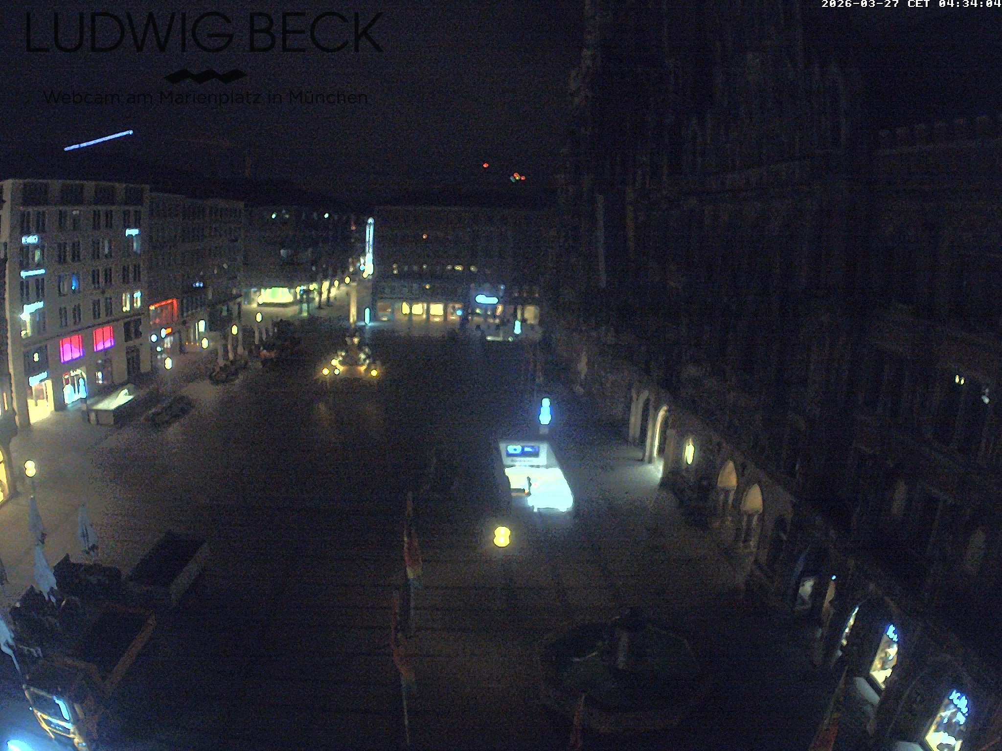 Archiv Foto Webcam am Marienplatz München